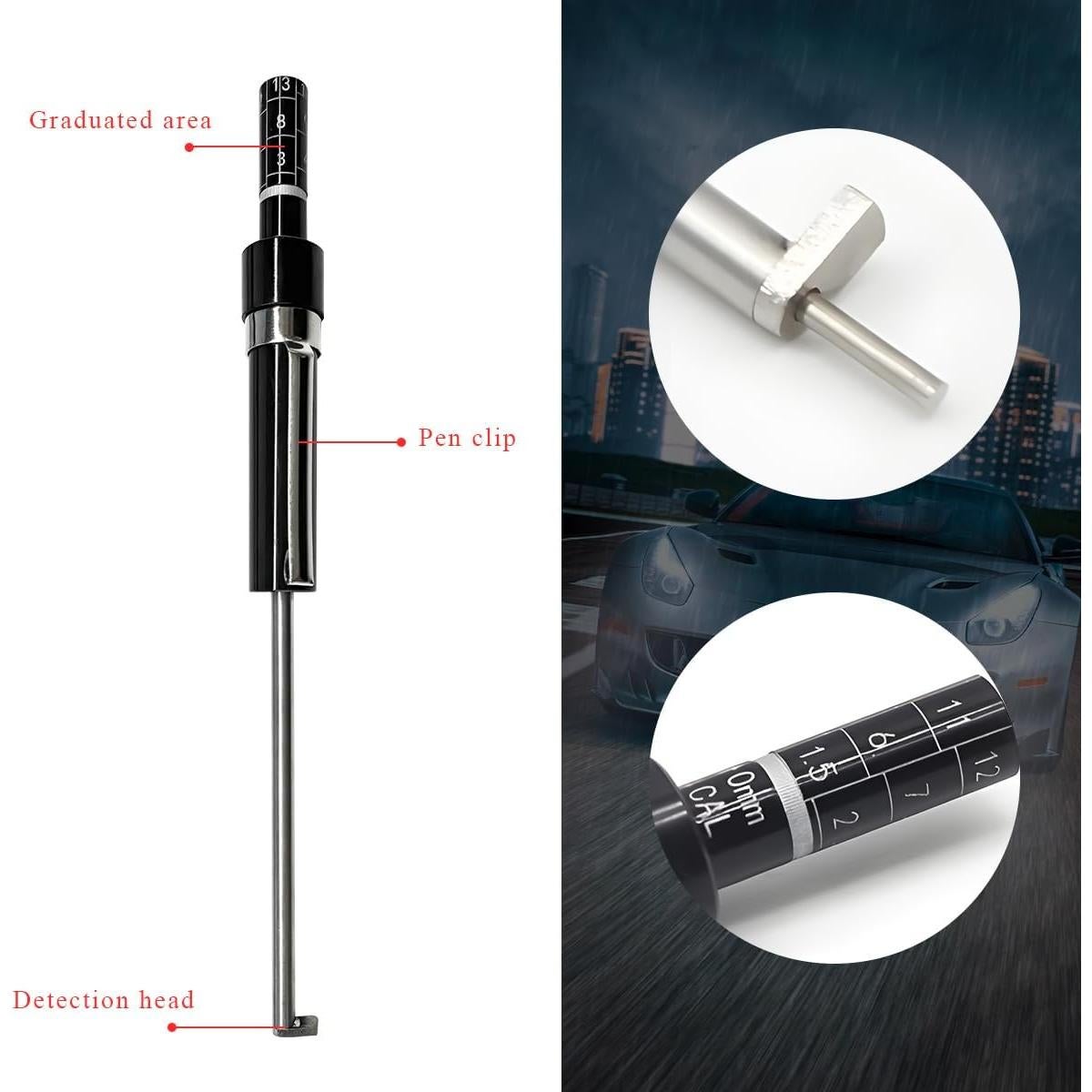 Medidor de Grosor de Pastillas de Freno Gasedin - Aluminio