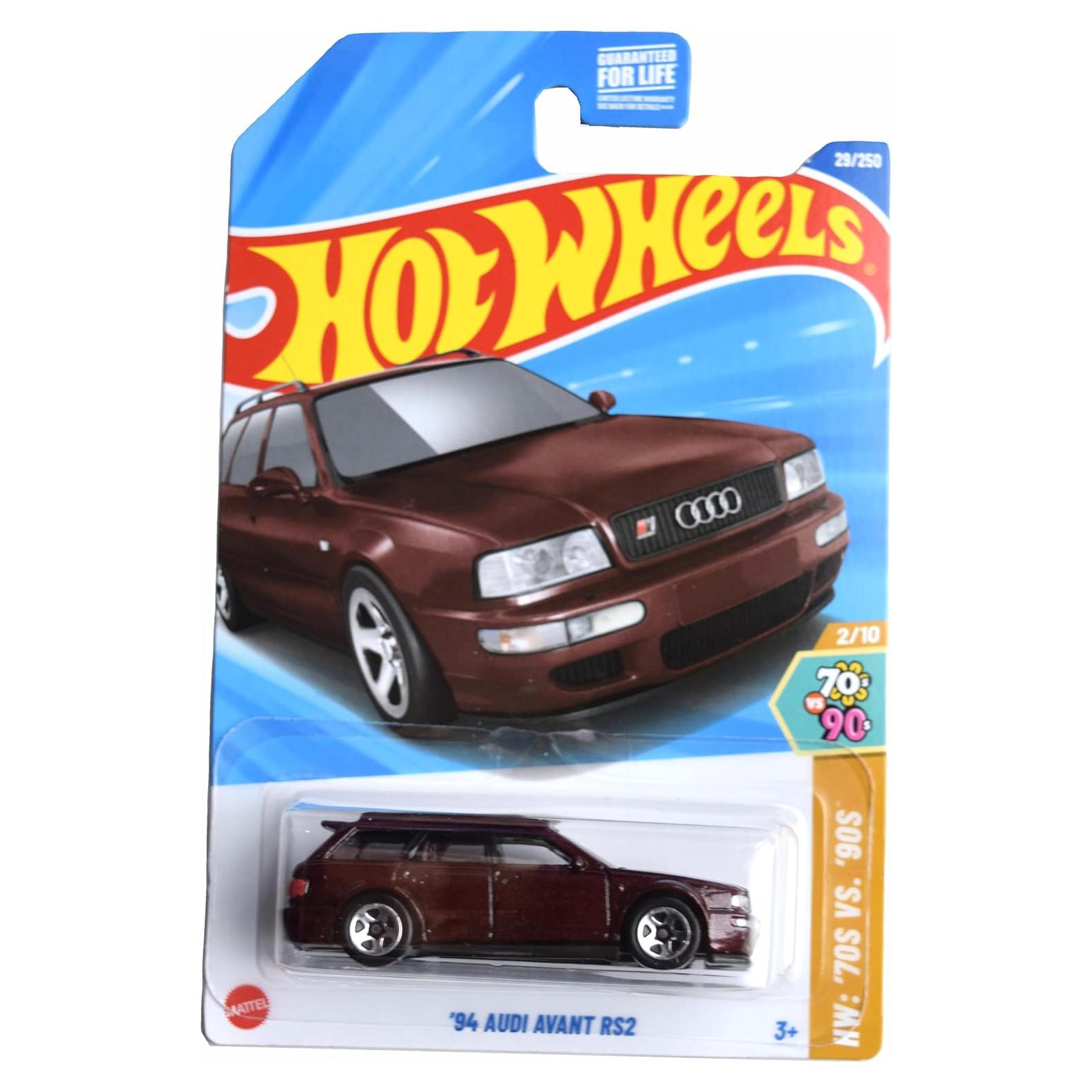 Hot Wheels Audi Avant RS2 1994 Escala 1:64 Rojo Profundo
