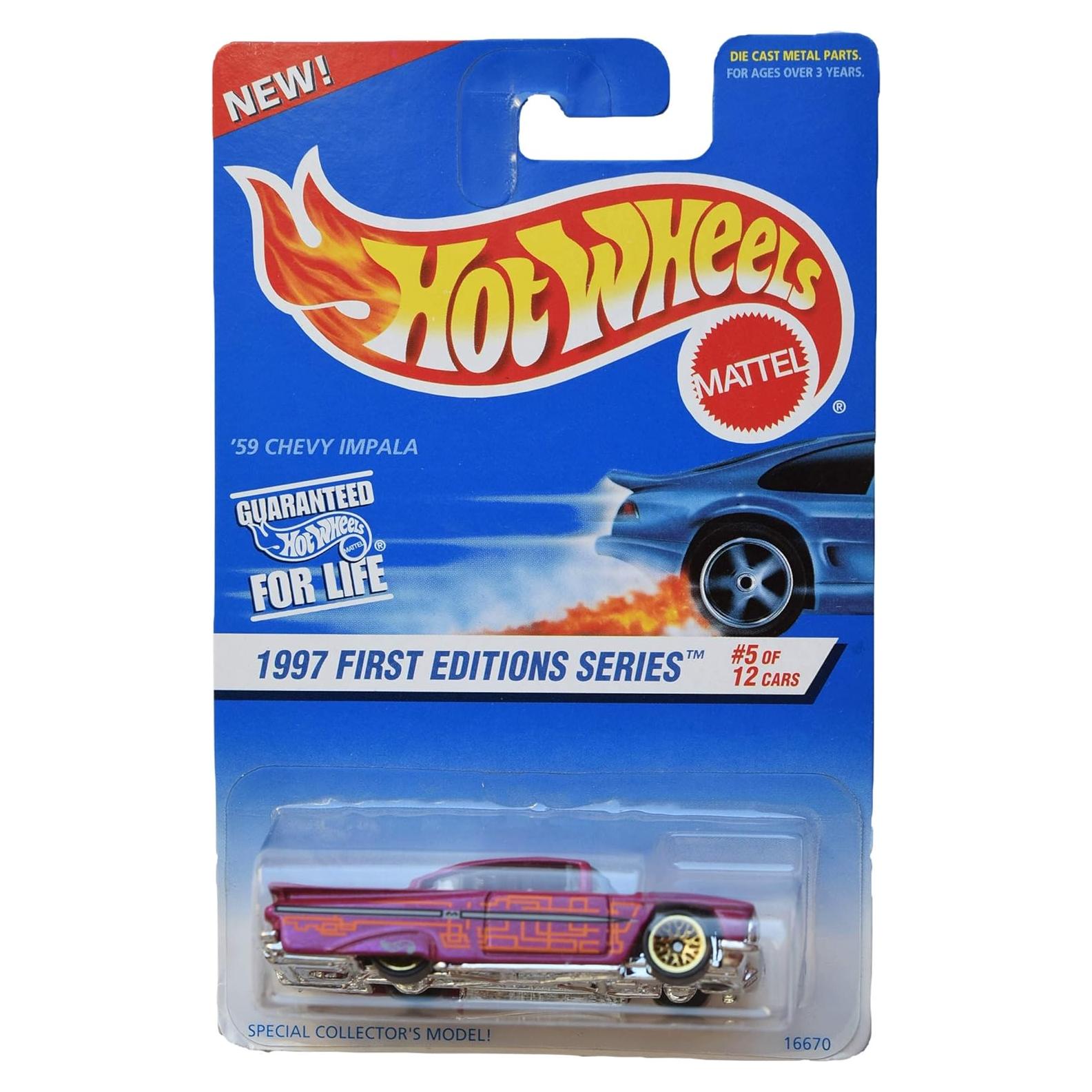 Hot Wheels Impala '59 Rosa 1997 Primeras Ediciones 12 Autos