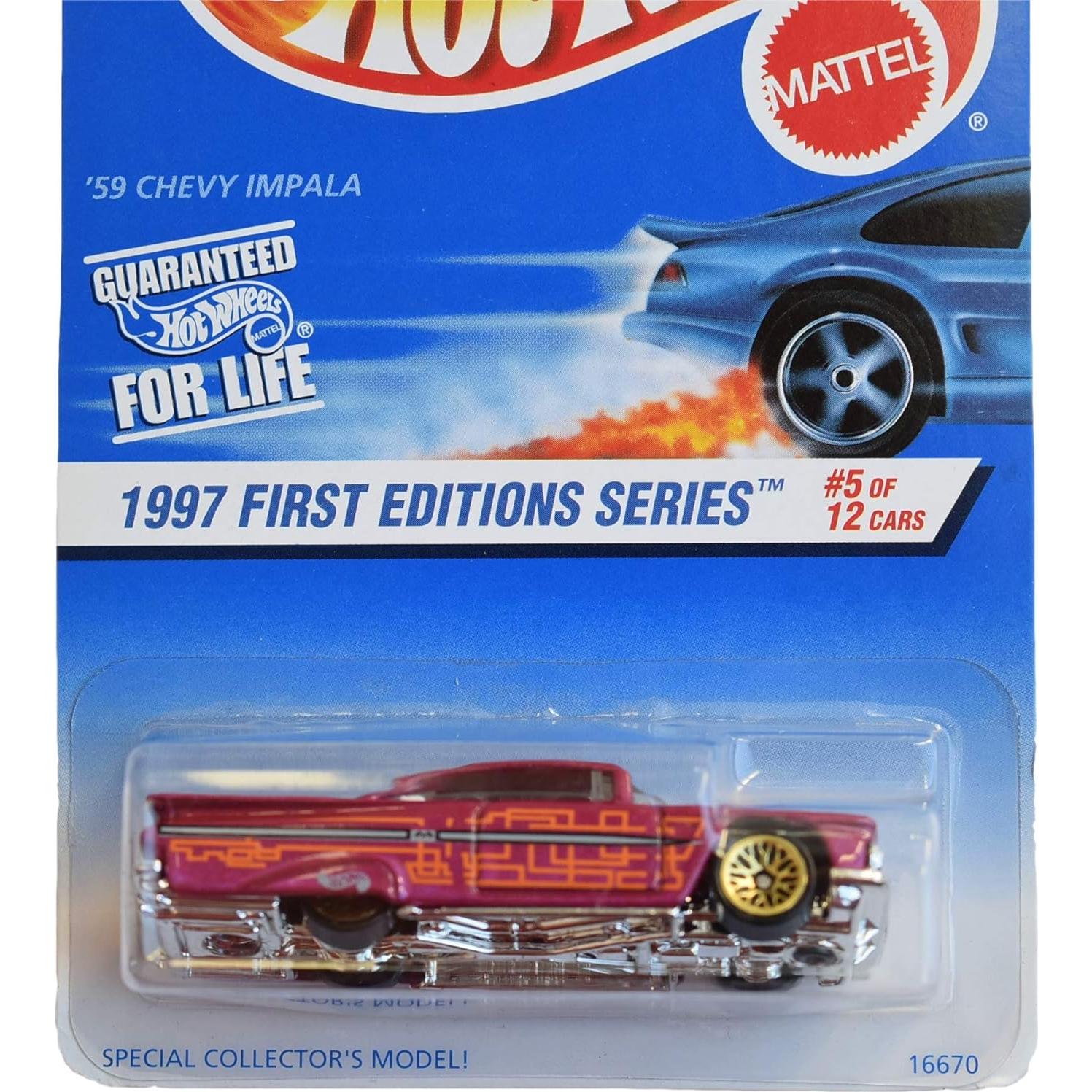 Hot Wheels Impala '59 Rosa 1997 Primeras Ediciones 12 Autos
