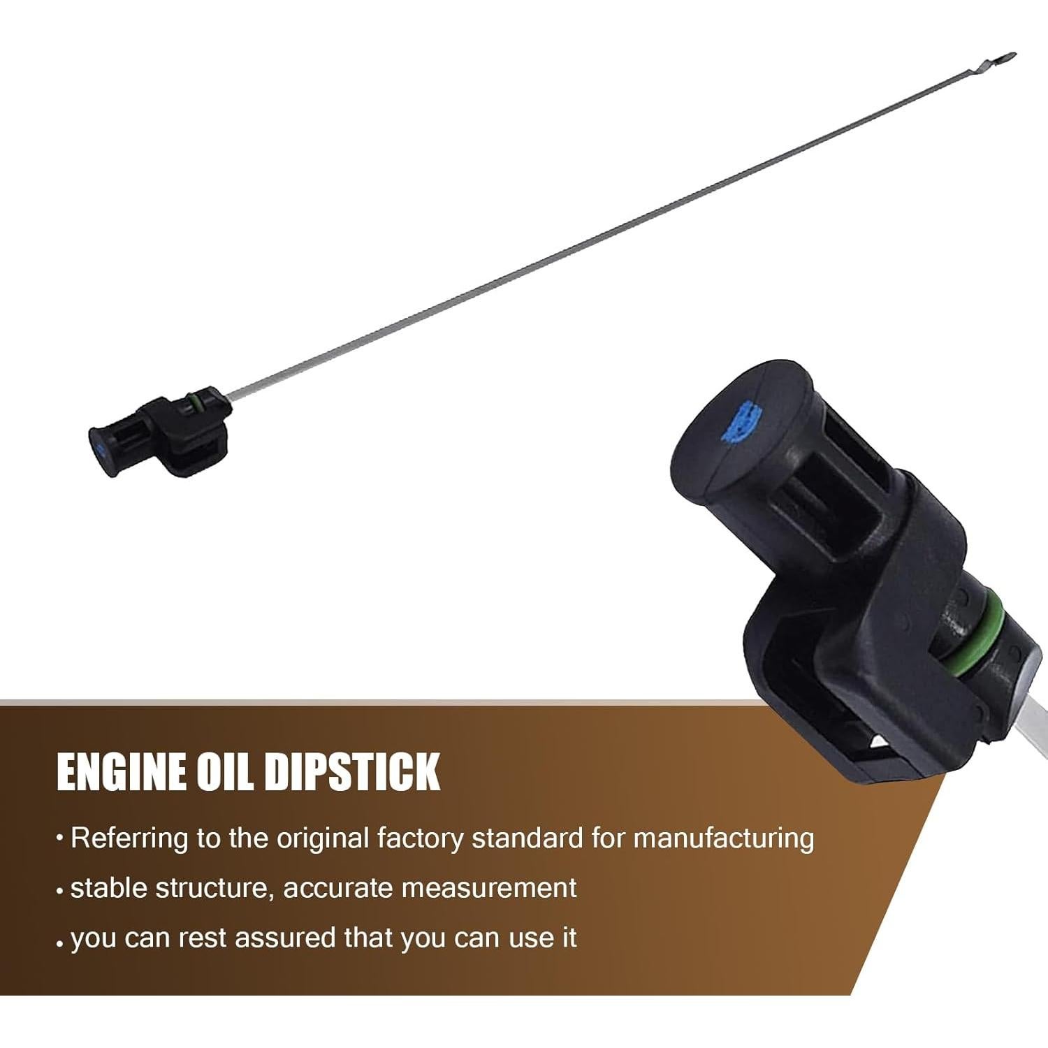 Varilla de Medición de Aceite Automotriz Yumfugu 60.5 cm Acero Inoxidable