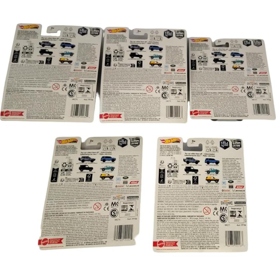 Conjunto de 5 Vehículos Diecast Off Road Hot Wheels 2023