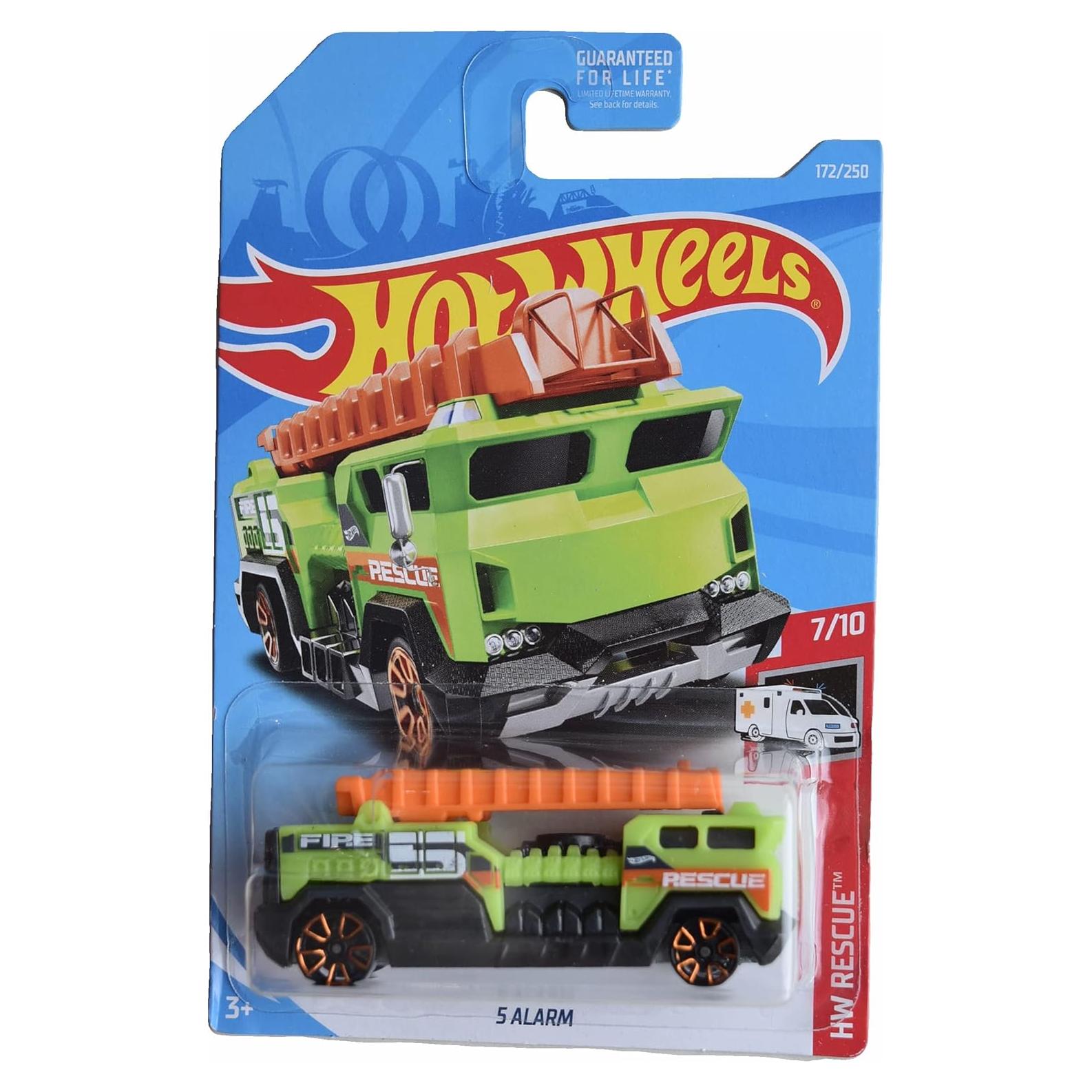 Camión de Bomberos Verde Hot Wheels 1:64 Escala 3-7 años