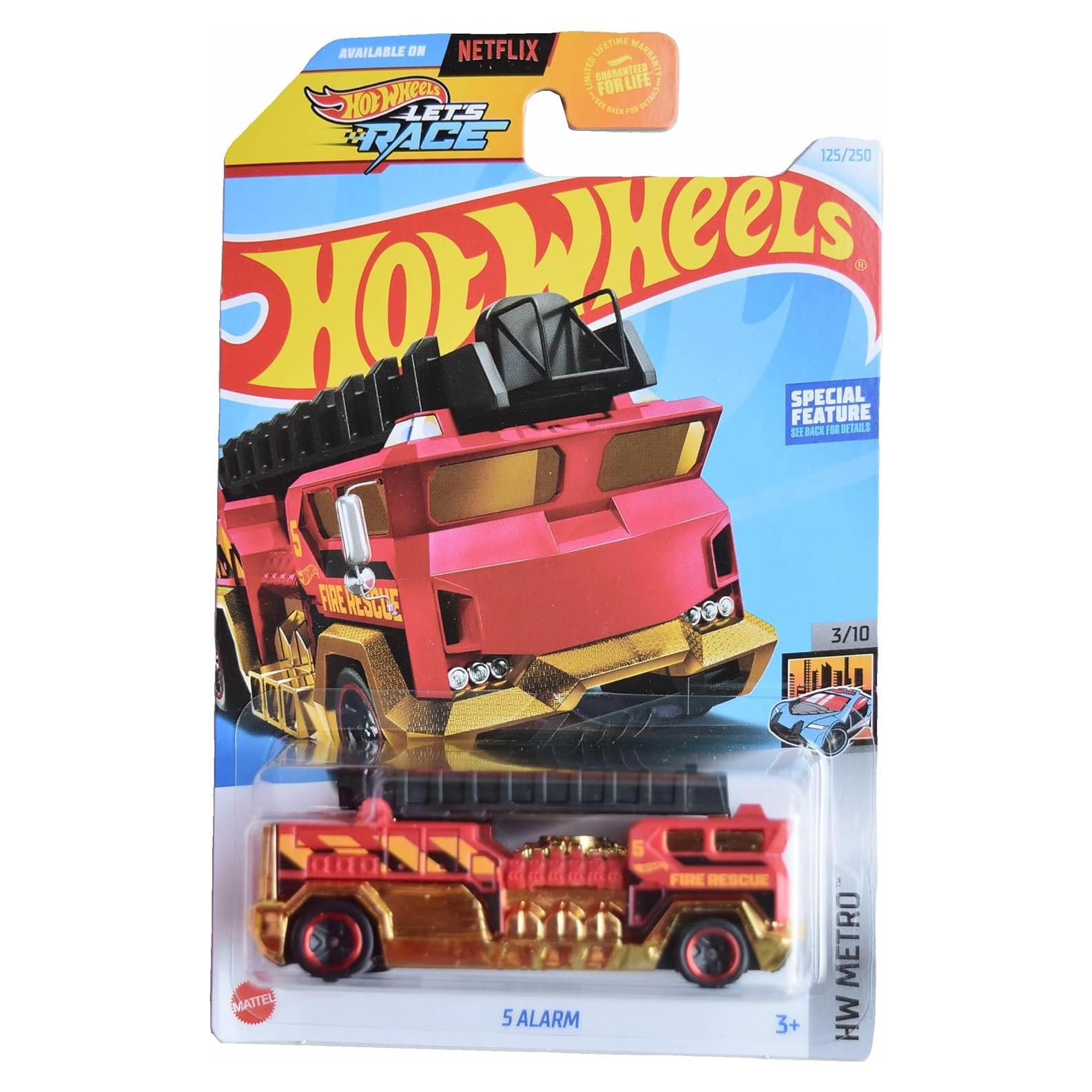 Coche de Juguete Matchbox Hot Wheels 5 Alarm Escala 1:64