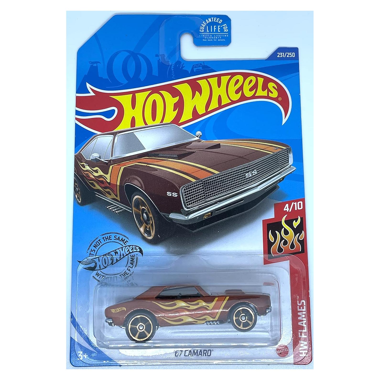 Auto de colección Hot Wheels '67 Camaro HW Flames Cobre