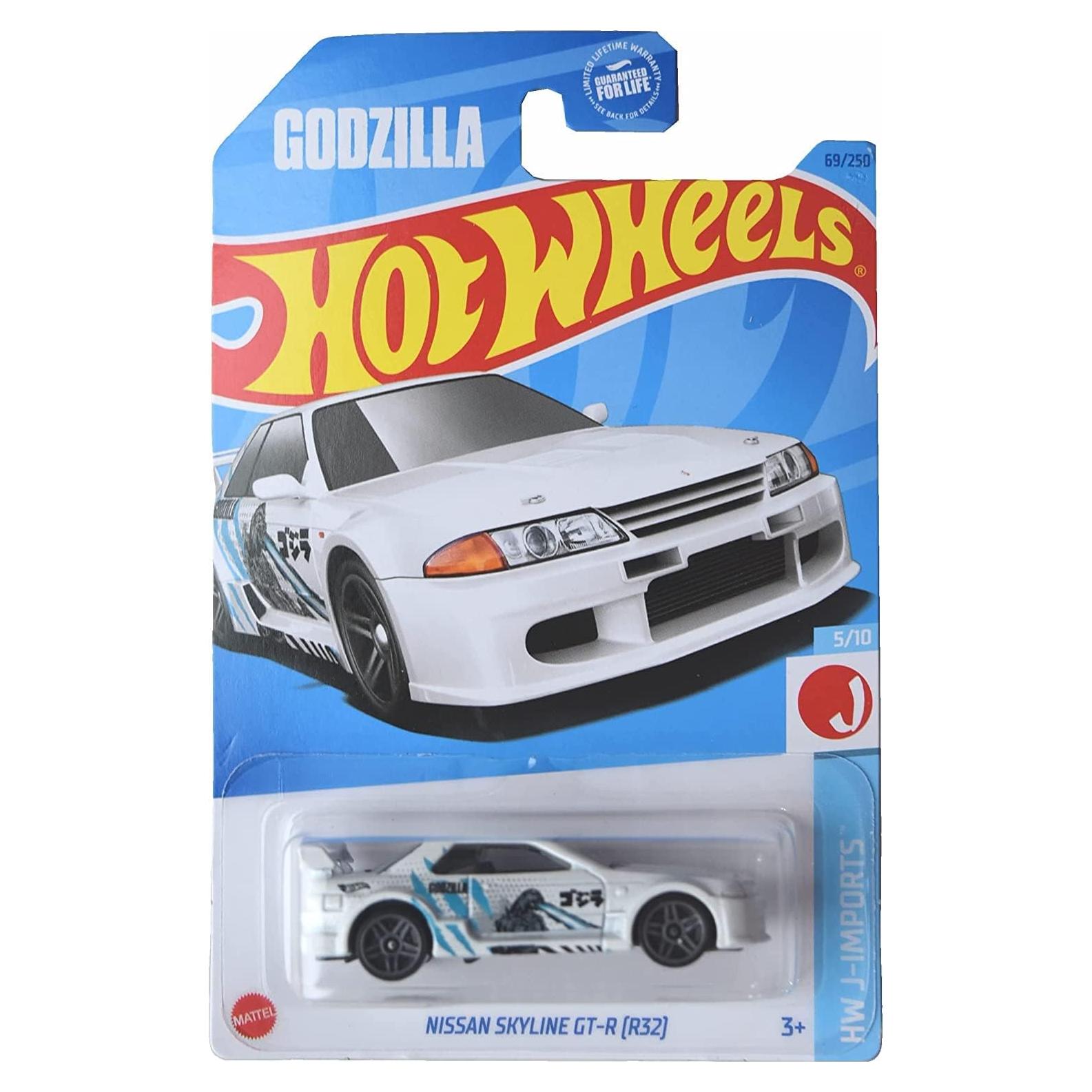 Auto de colección Hot Wheels Godzilla Nissan Skyline GT-R R32 2023