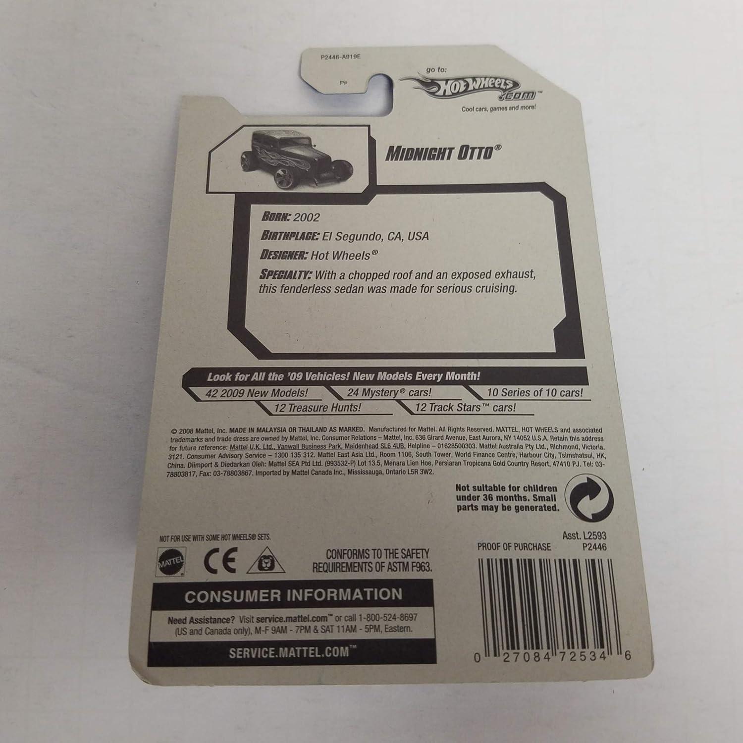 Coche de Juguete Hot Wheels 2009 Llamas Amarillas 1:64