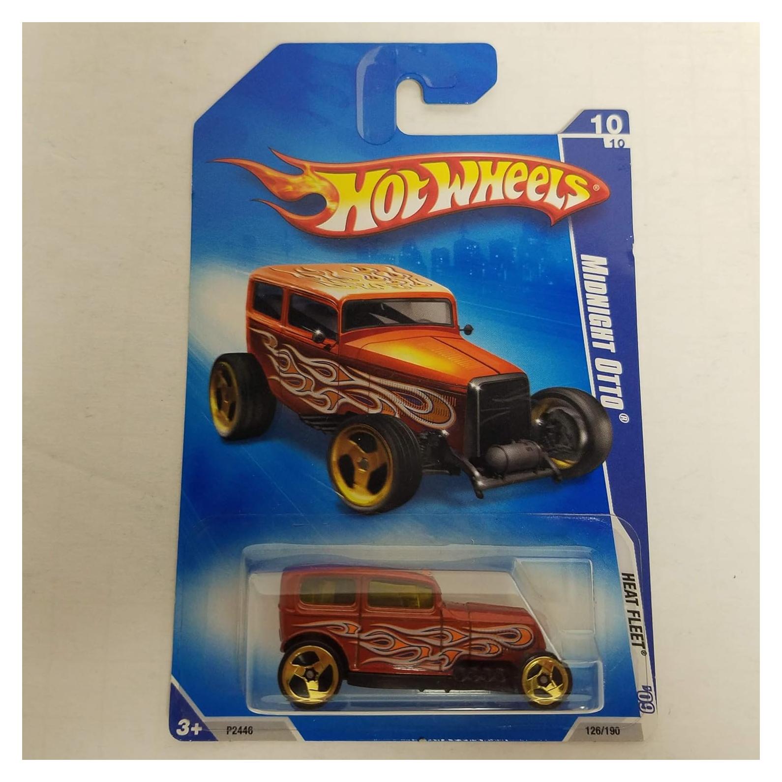 Hot Wheels Medianoche Otto 2009 Naranja 1:64 Ruedas Doradas
