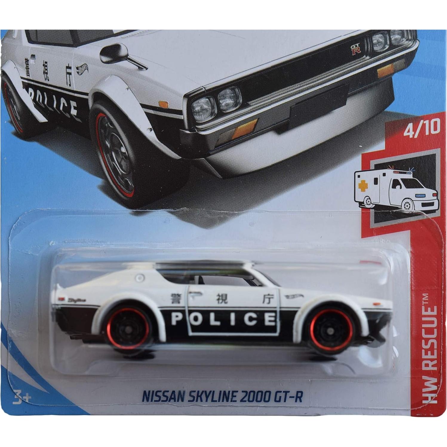 Hot Wheels Nissan Skyline 2000 GT-R Rescate 1:64 Die-Cast