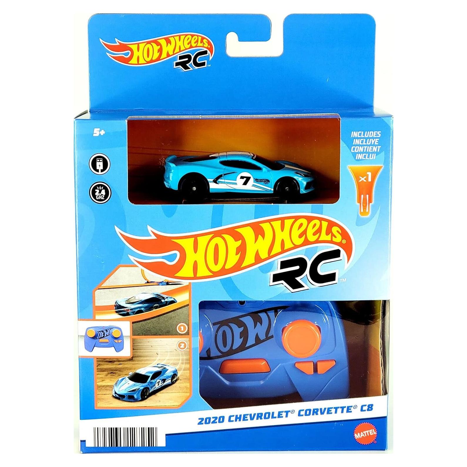 Auto Control Remoto Hot Wheels R/C 1:64 Azul - Diecast