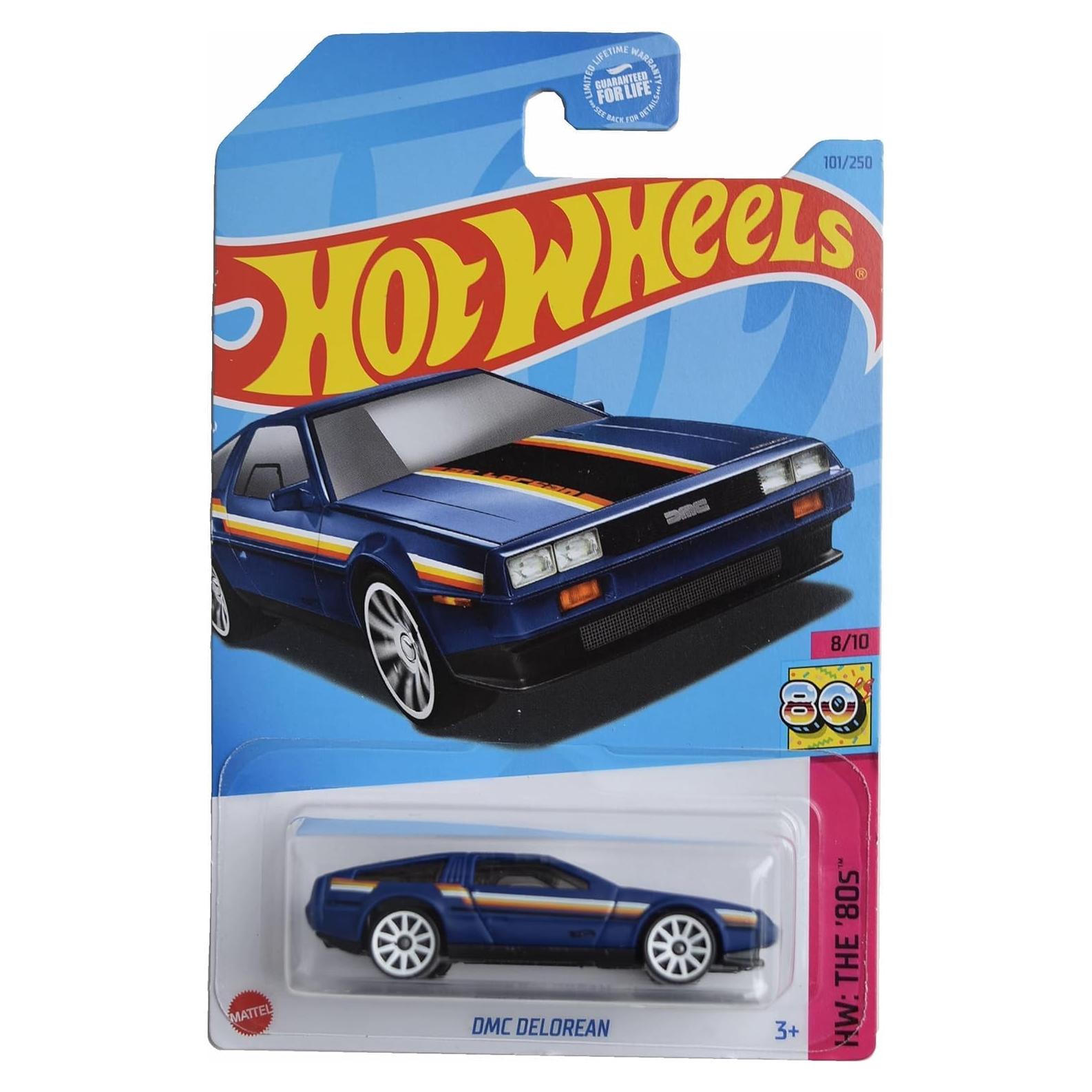 Auto de colección Hot Wheels DMC Delorean 1:64 Azul