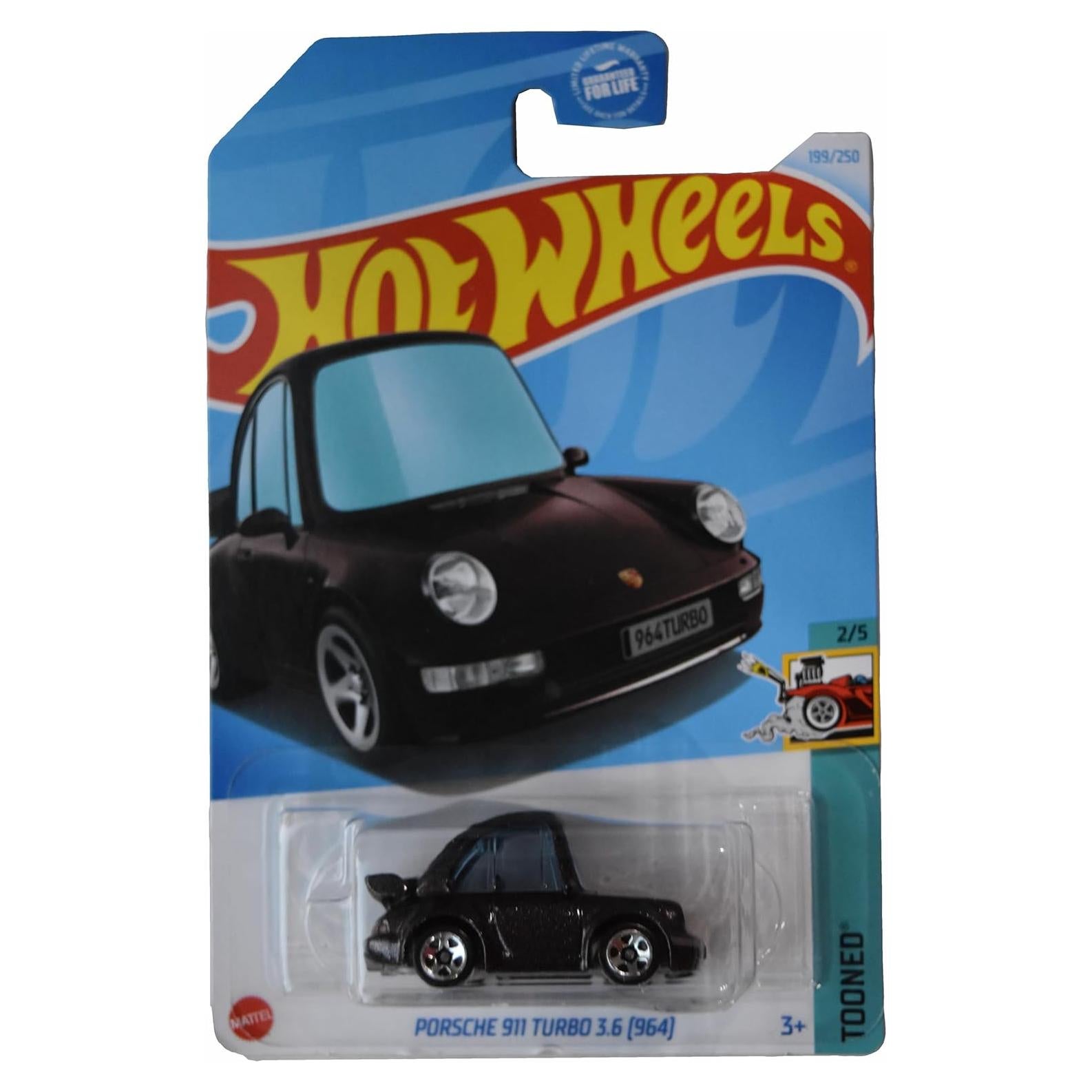 Hot Wheels Porsche 911 Turbo 3.6 Tooned 1:64 Negro