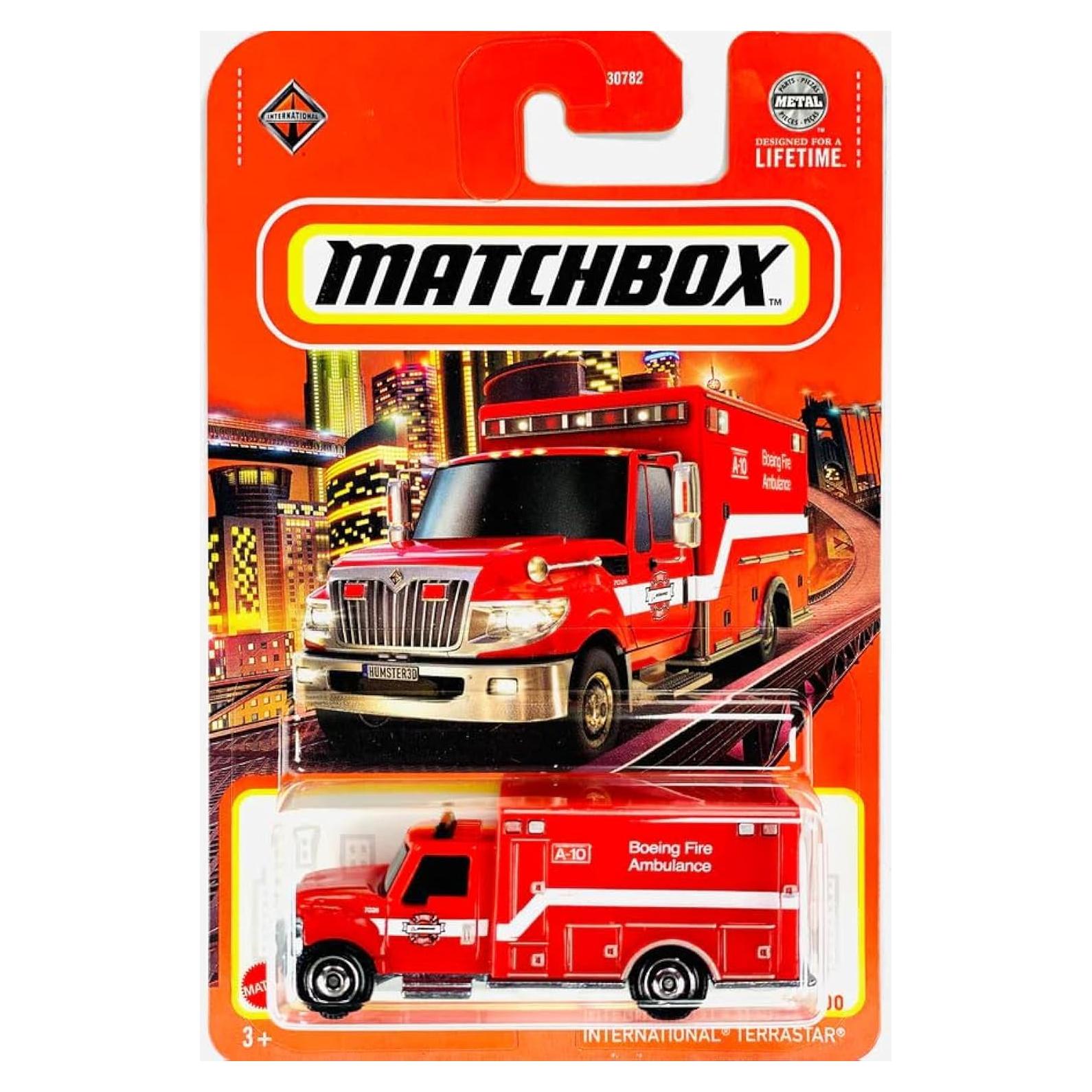 Matchbox Ambulancia de Bomberos International Terrastar 1:64
