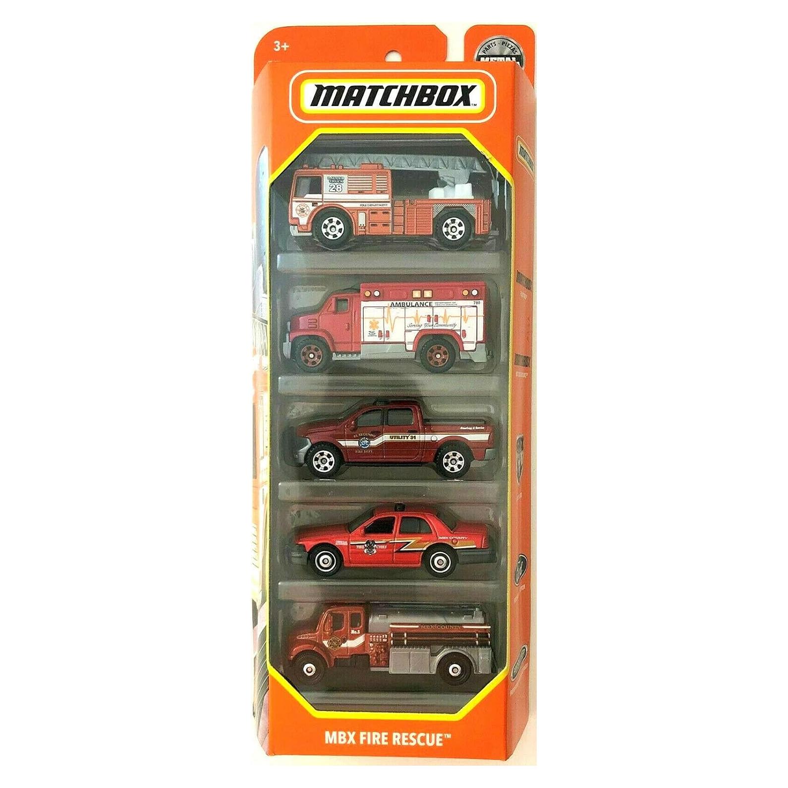 Pack de Rescate de Incendios Matchbox 1:64 - Vehículos a Escala