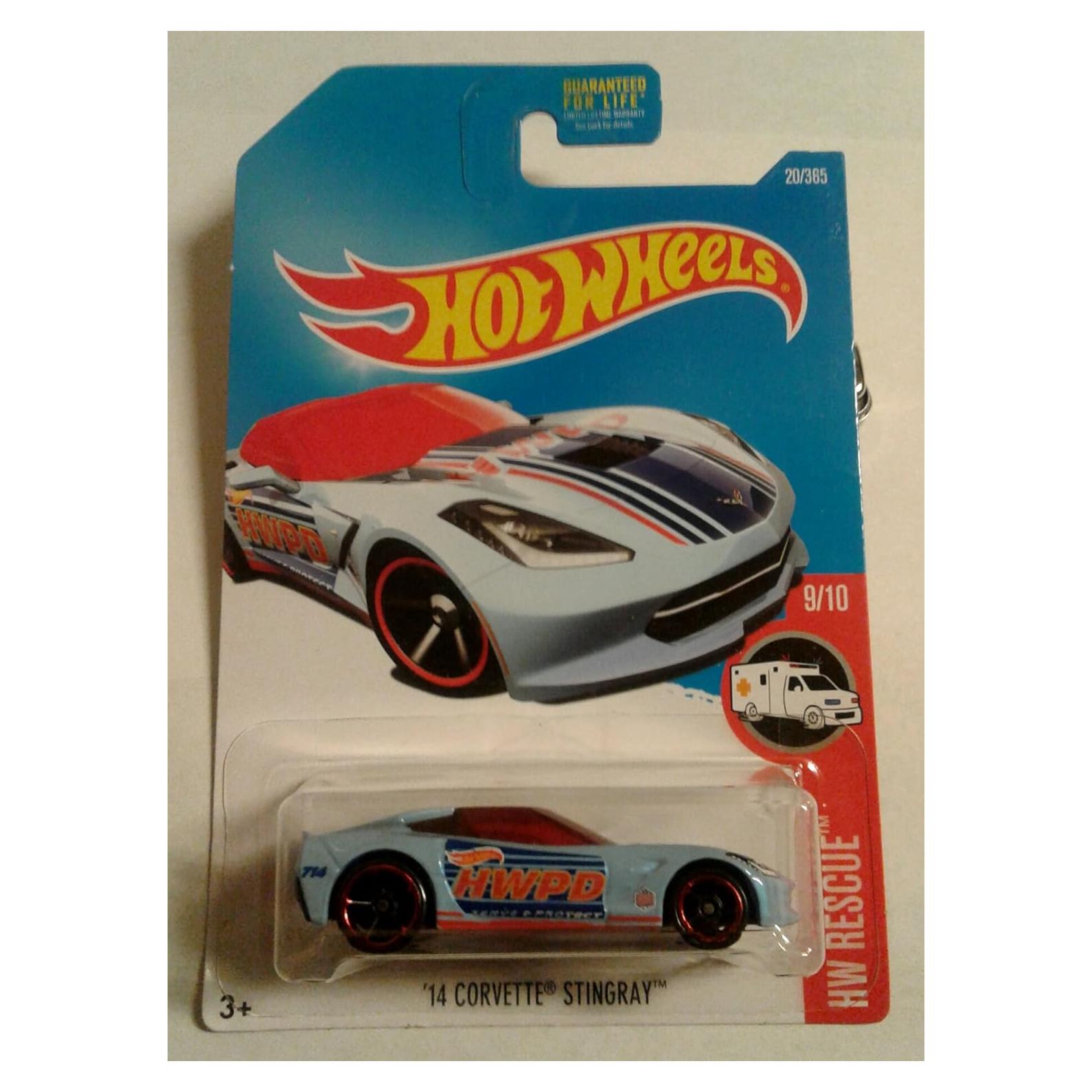 Hot Wheels Coche de Metal 2017 Corvette Stingray Azul 1:64