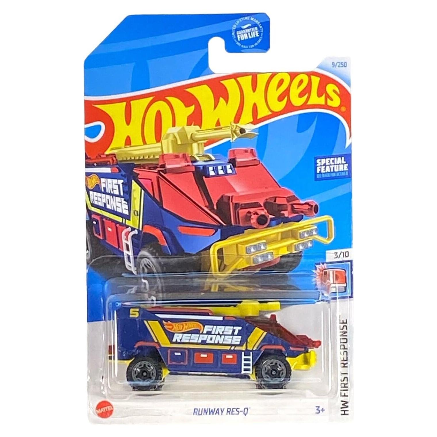 Hot Wheels DieCast Pista Res-Q 3/10 - Mattel 1:64 Escala