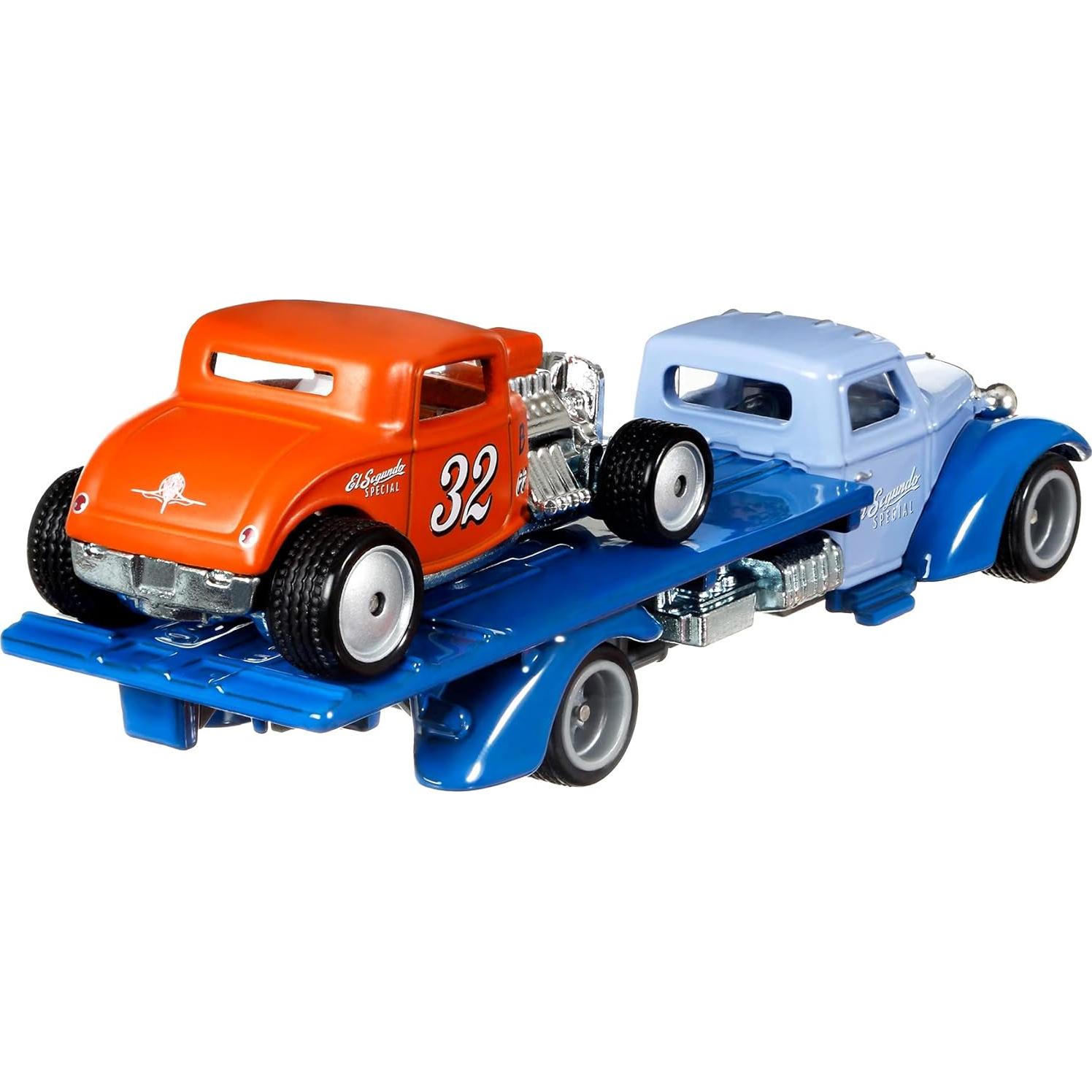 Transportador de Equipo Hot Wheels con Coche Escala 1:64