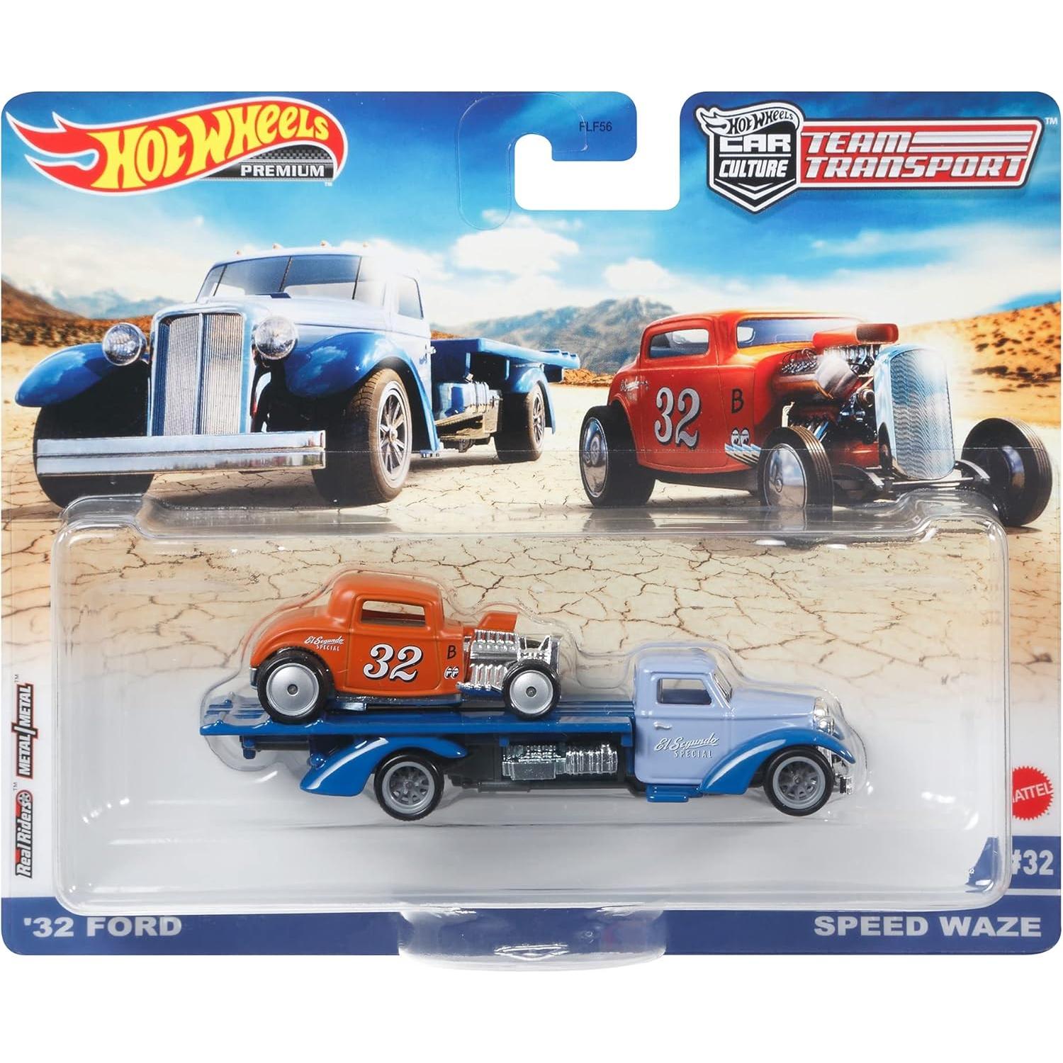 Transportador de Equipo Hot Wheels con Coche Escala 1:64