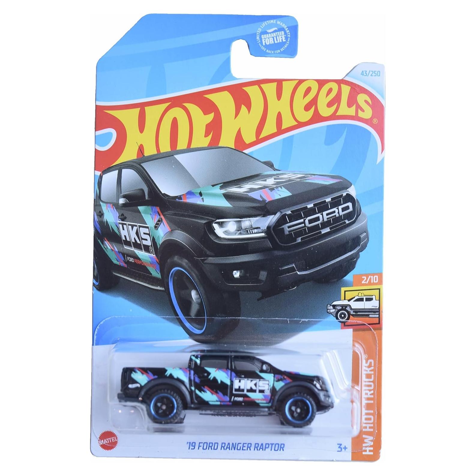 Auto a Escala Hot Wheels Ford Ranger Raptor 1:64 Negro