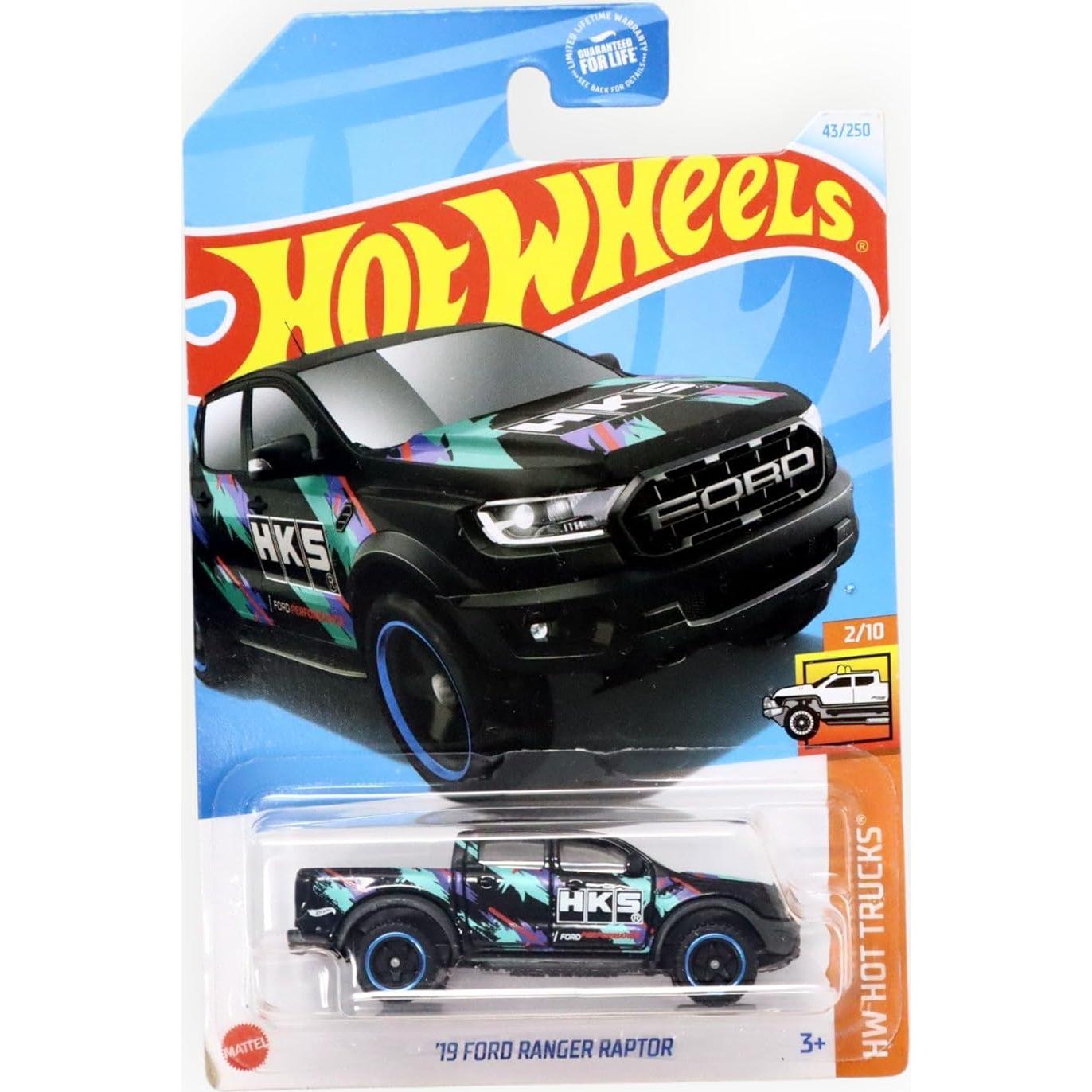 Auto a Escala Hot Wheels Ford Ranger Raptor 1:64 Negro