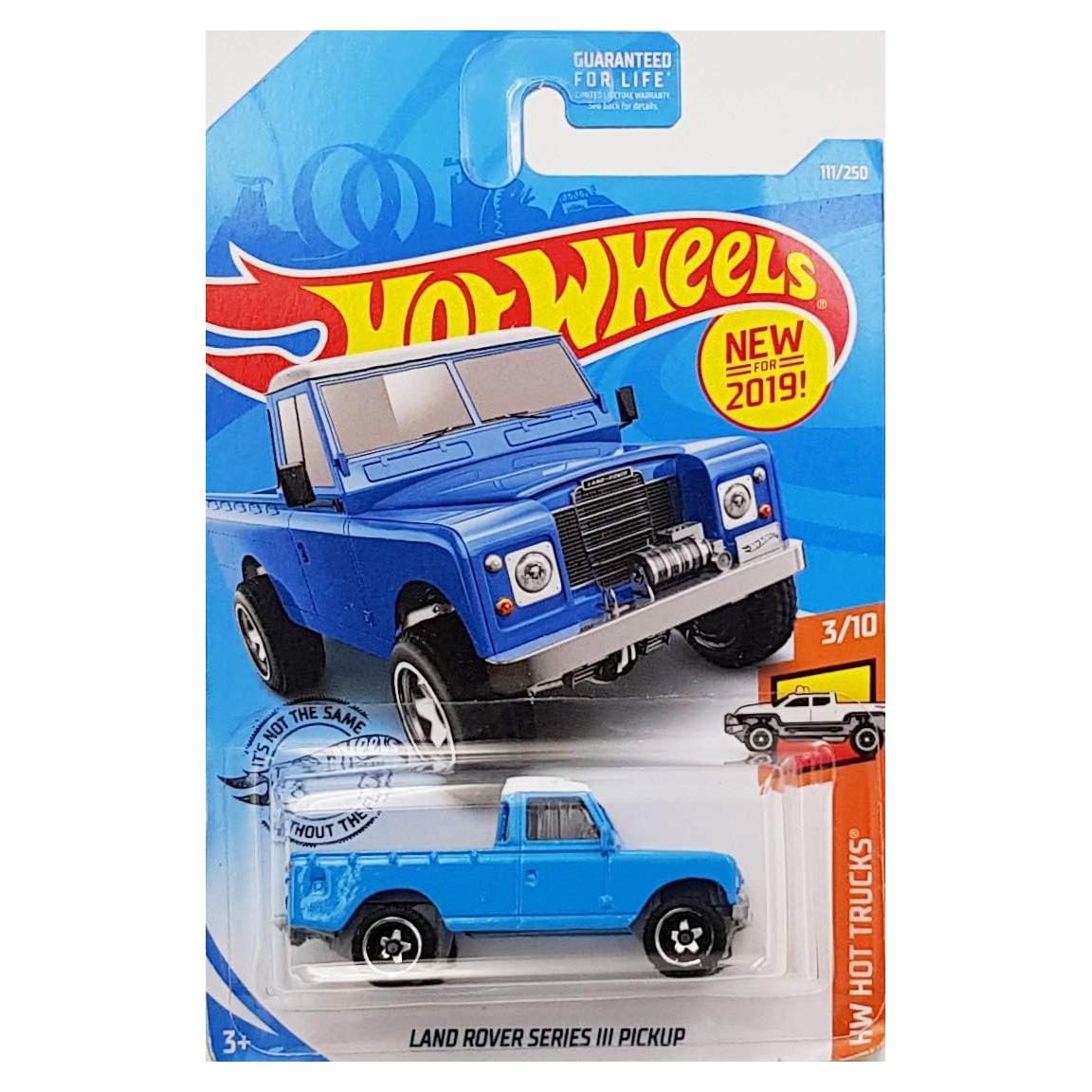 Hot Wheels Land Rover Serie III Pickup 111/250 Azul Claro