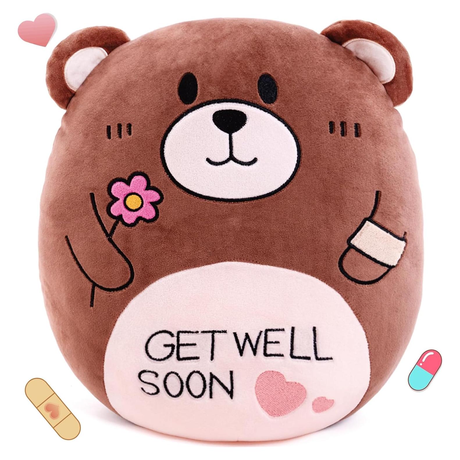 Almohada de Peluche Oso AmyToo 36.83 cm Get Well Soon