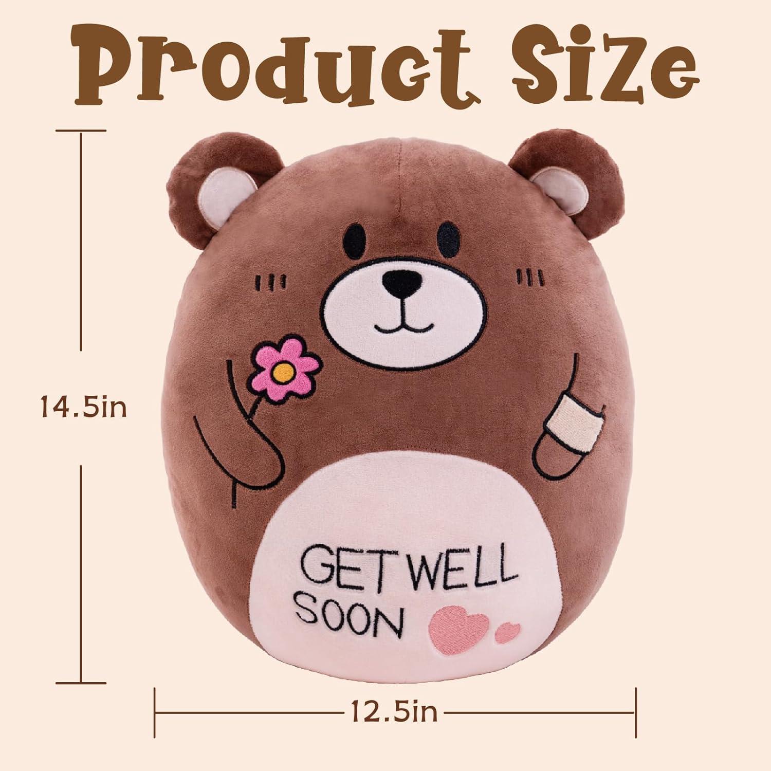 Almohada de Peluche Oso AmyToo 36.83 cm Get Well Soon
