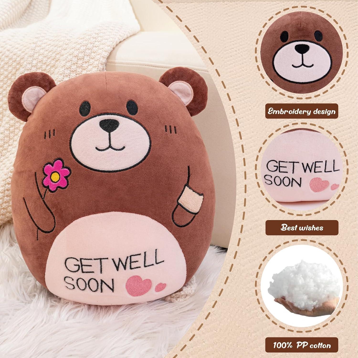 Almohada de Peluche Oso AmyToo 36.83 cm Get Well Soon