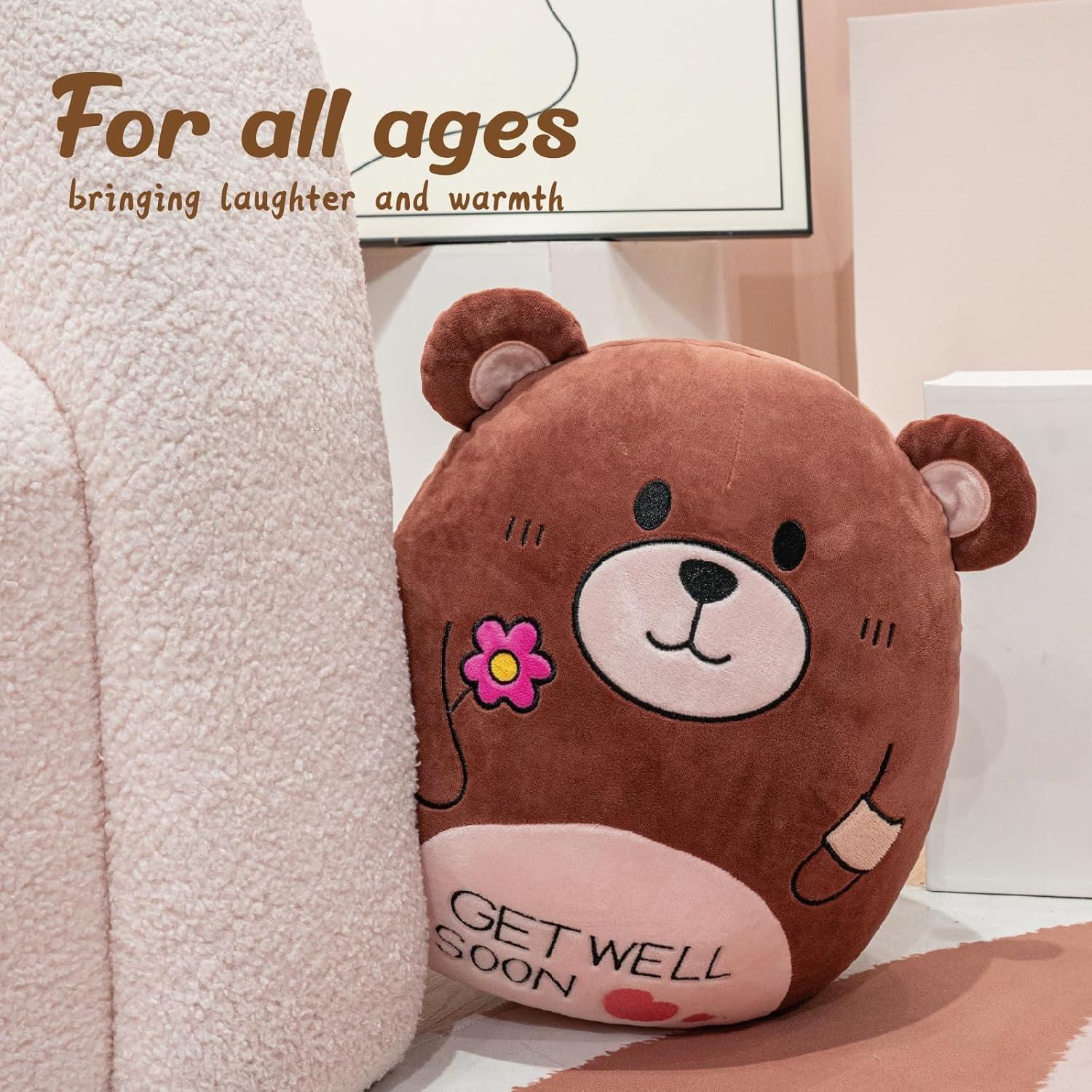 Almohada de Peluche Oso AmyToo 36.83 cm Get Well Soon