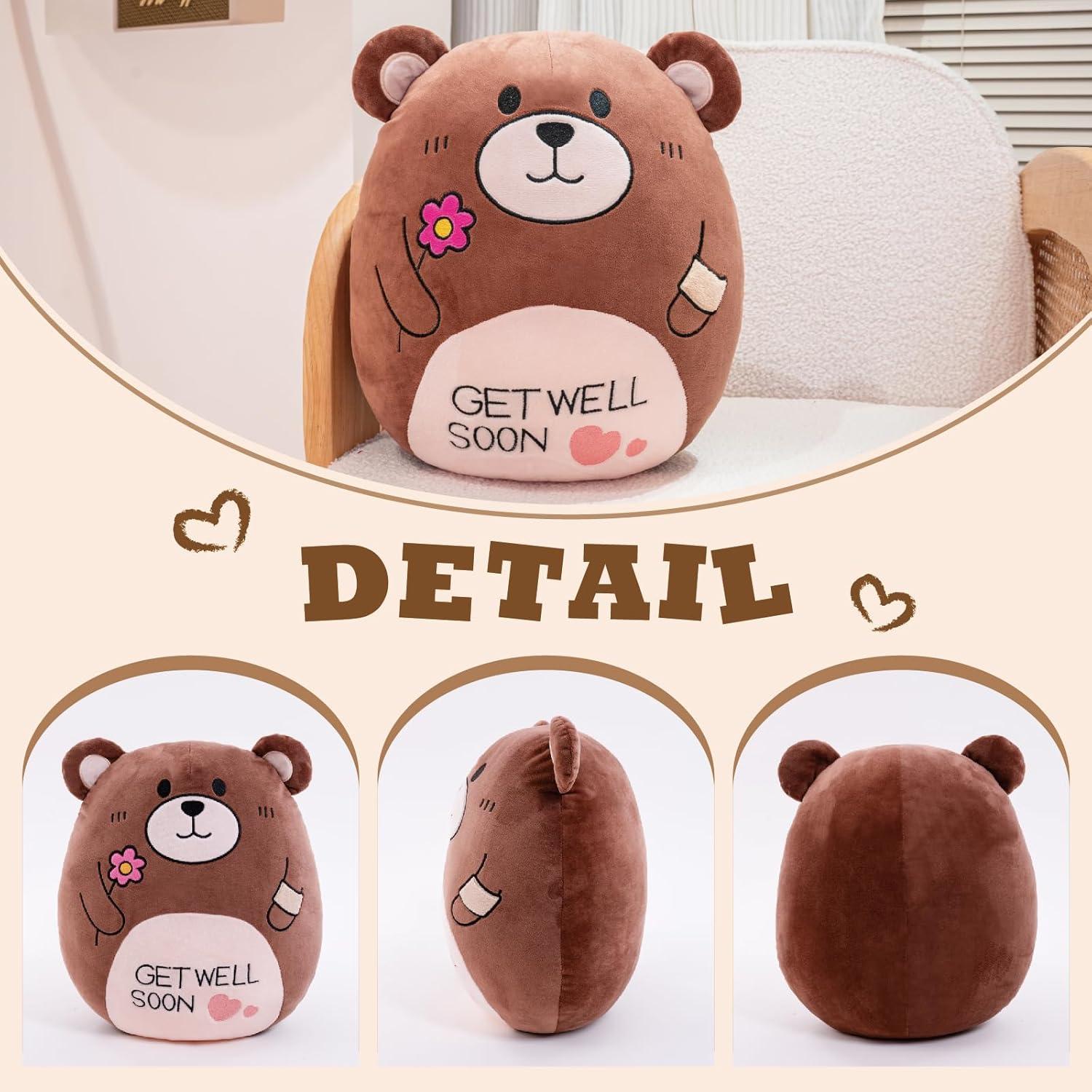 Almohada de Peluche Oso AmyToo 36.83 cm Get Well Soon