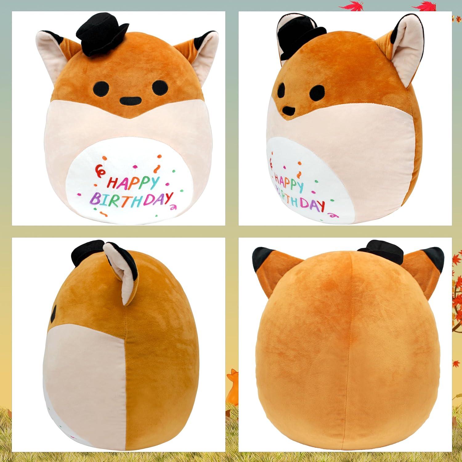 Almohada Zorro Suave AmyToo 39 cm para Cumpleaños