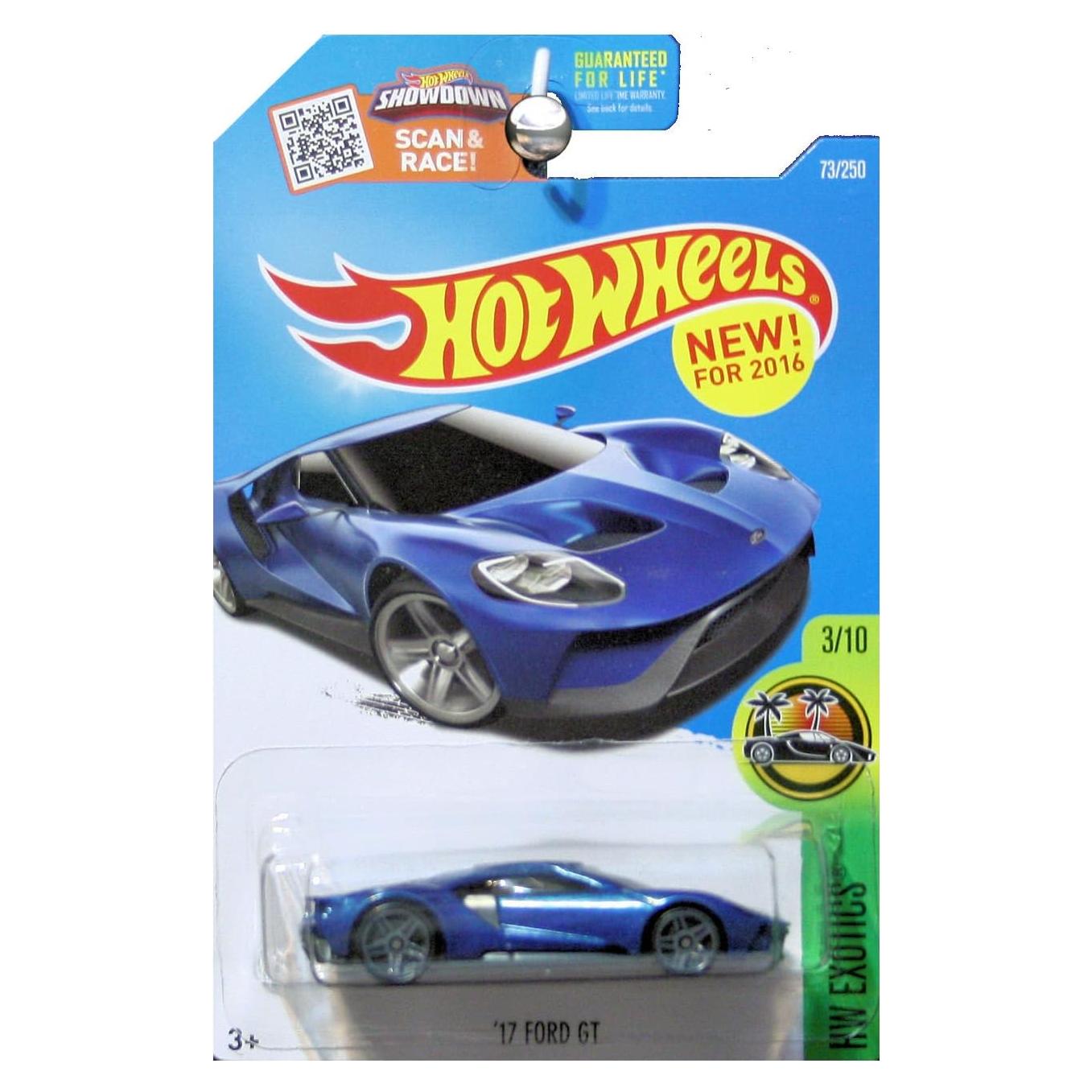 Hot Wheels 2016 Ford GT Azul 1:64 Coleccionable