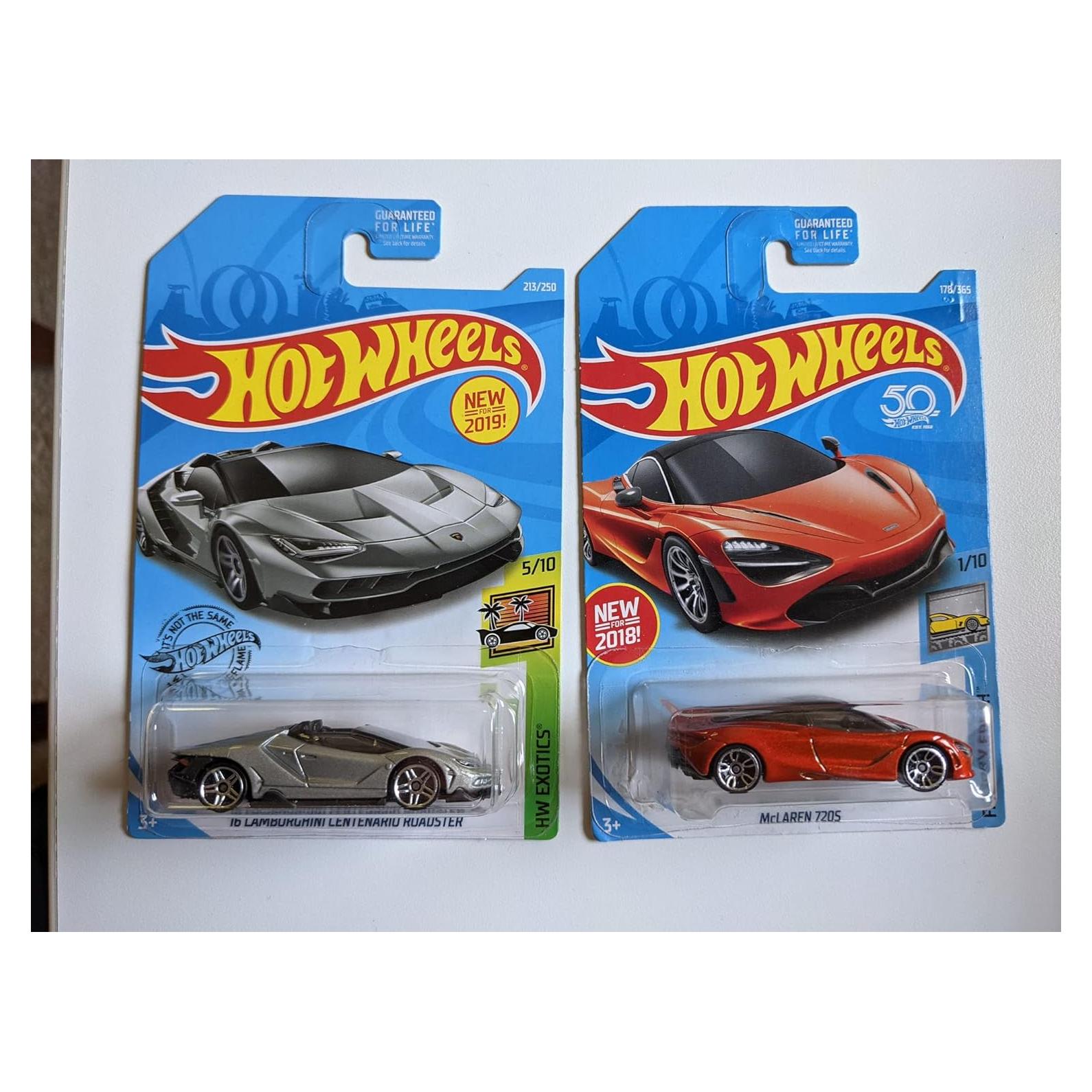 Paquete de 2 Vehículos Hot Wheels Lamborghini y McLaren