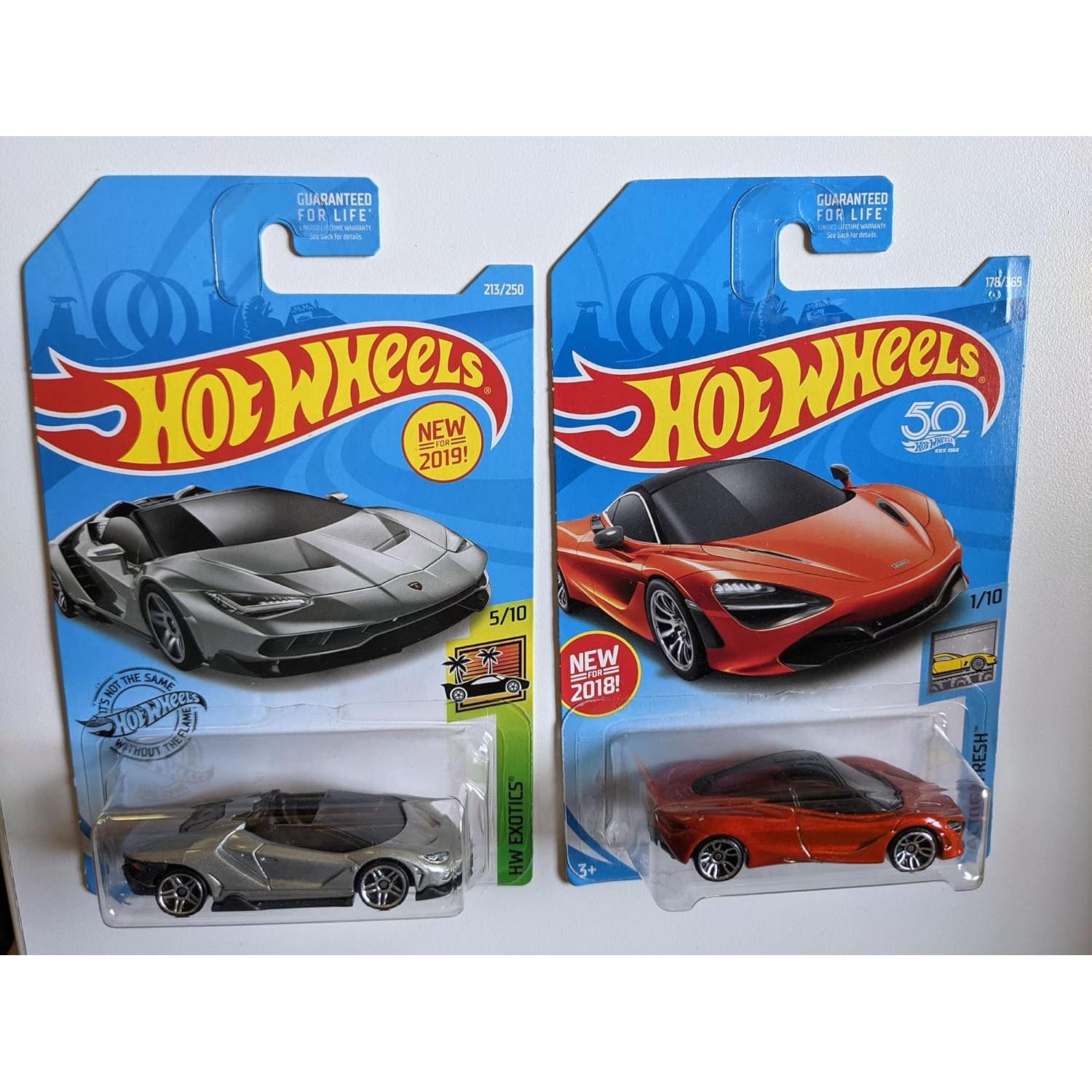 Paquete de 2 Vehículos Hot Wheels Lamborghini y McLaren