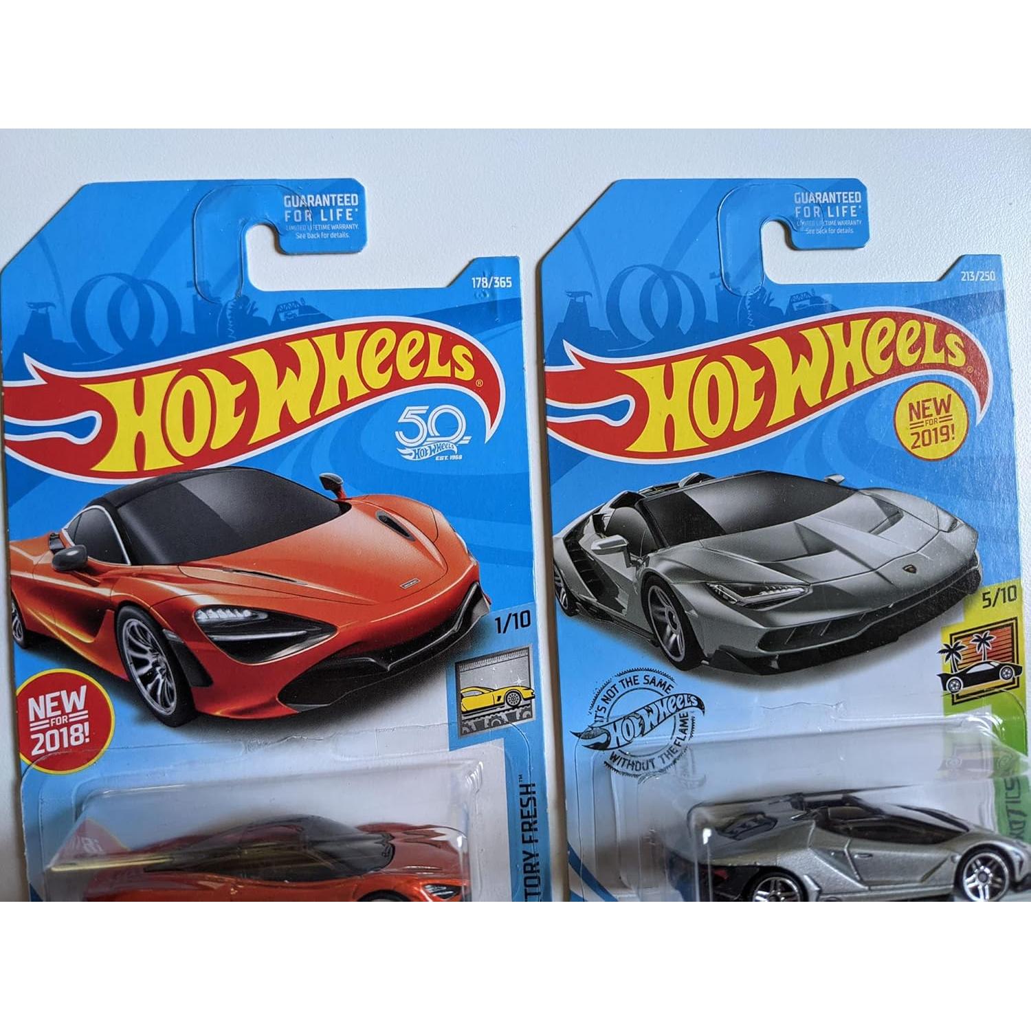 Paquete de 2 Vehículos Hot Wheels Lamborghini y McLaren