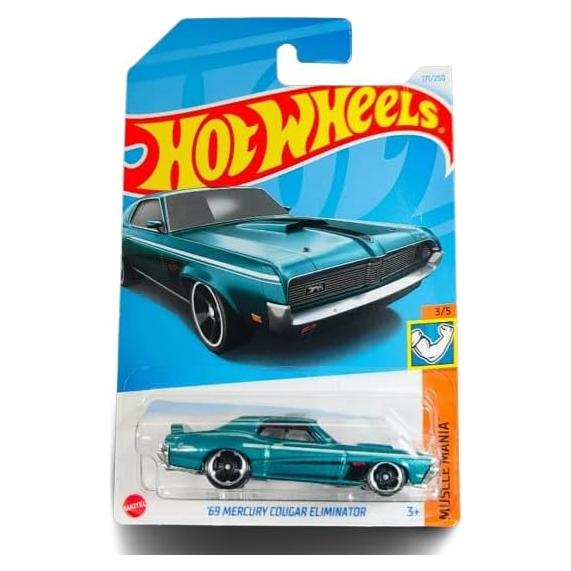 Hot Wheels 69 Mercury Cougar Eliminator Verde Azulado 1:64