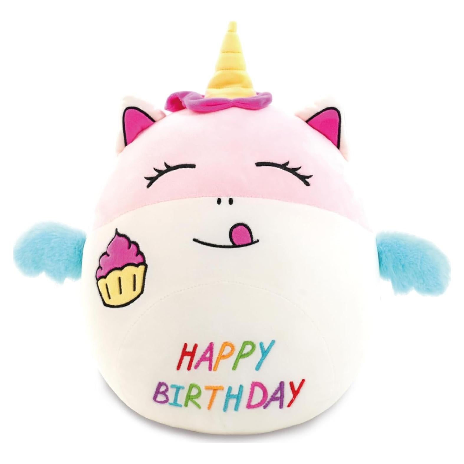 Almohada de Peluche Unicornio AmyToo 40x35 cm Cumpleaños