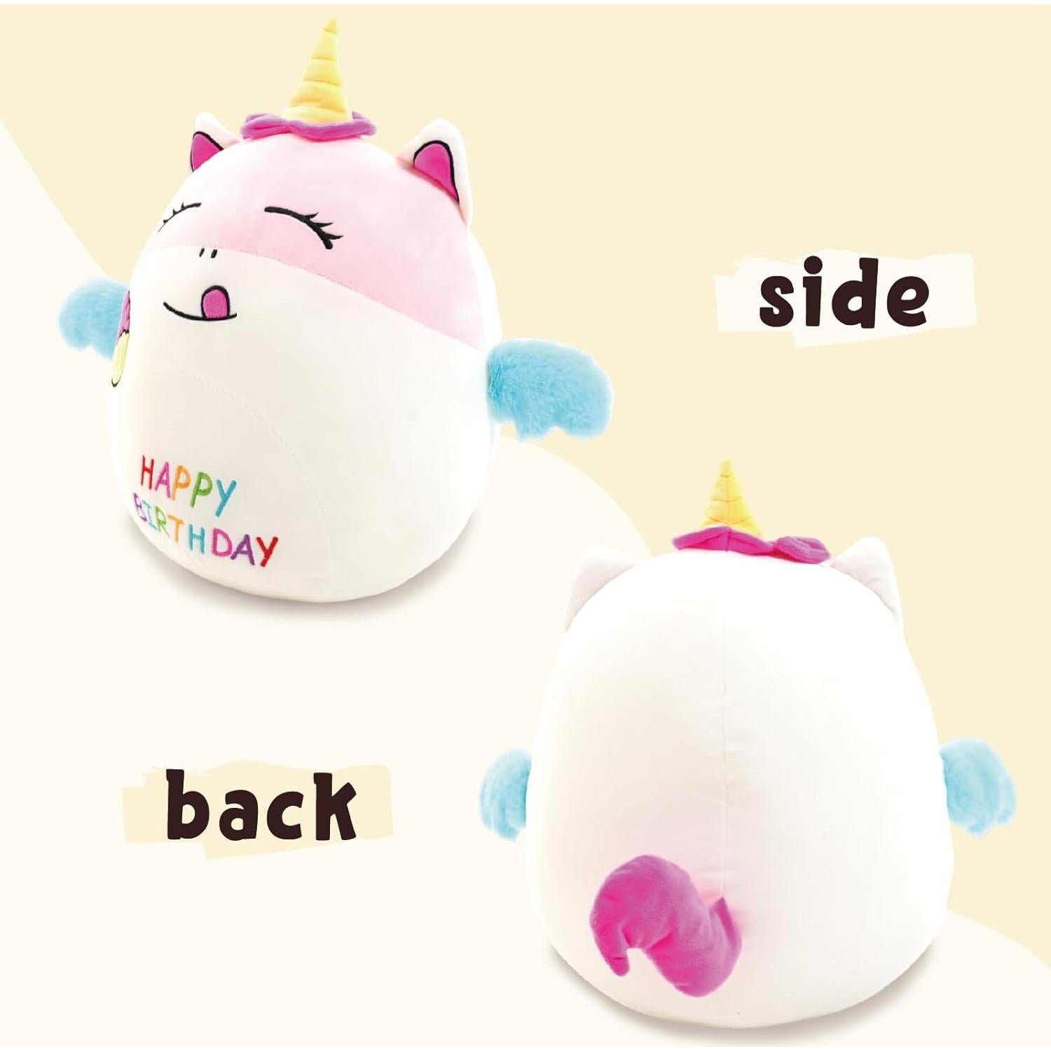 Almohada de Peluche Unicornio AmyToo 40x35 cm Cumpleaños