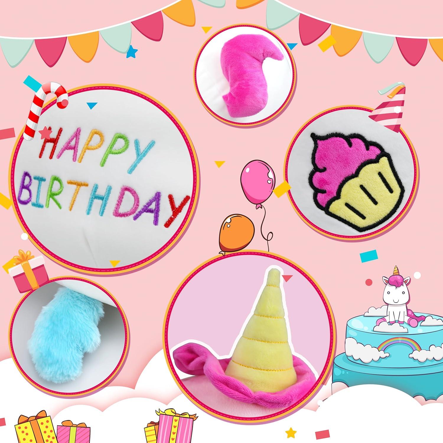 Almohada de Peluche Unicornio AmyToo 40x35 cm Cumpleaños