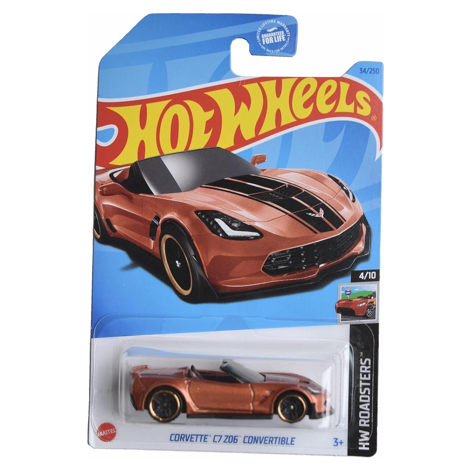 Hot Wheels Corvette C7 Z06 Convertible Naranja 1:64