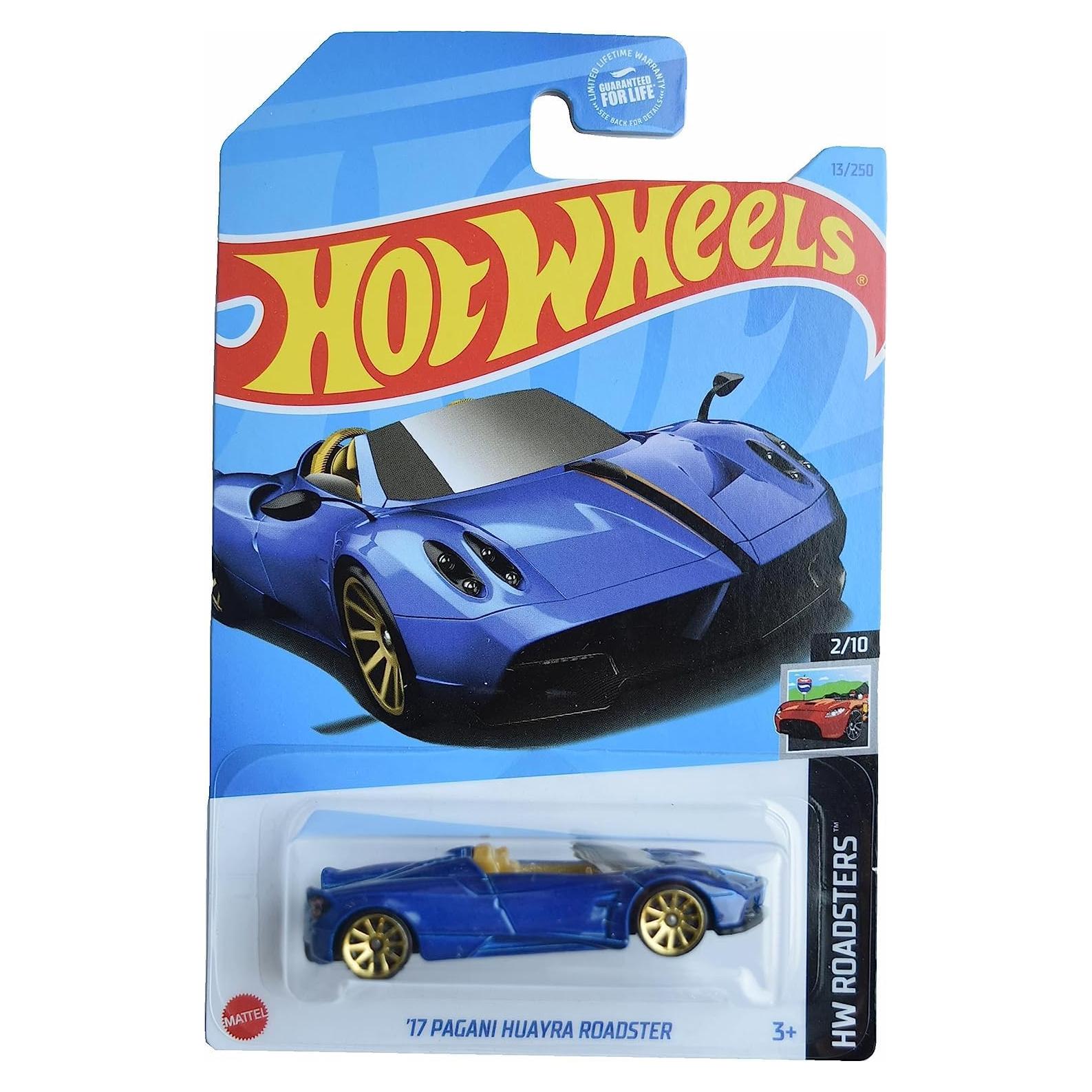 Auto a Escala Hot Wheels Pagani Huayra Roadster Azul 1:64