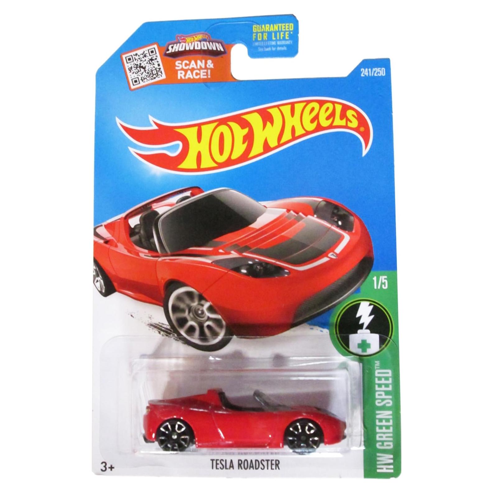 Hot Wheels Tesla Roadster Rojo 1:64 2015 Edición Limitada