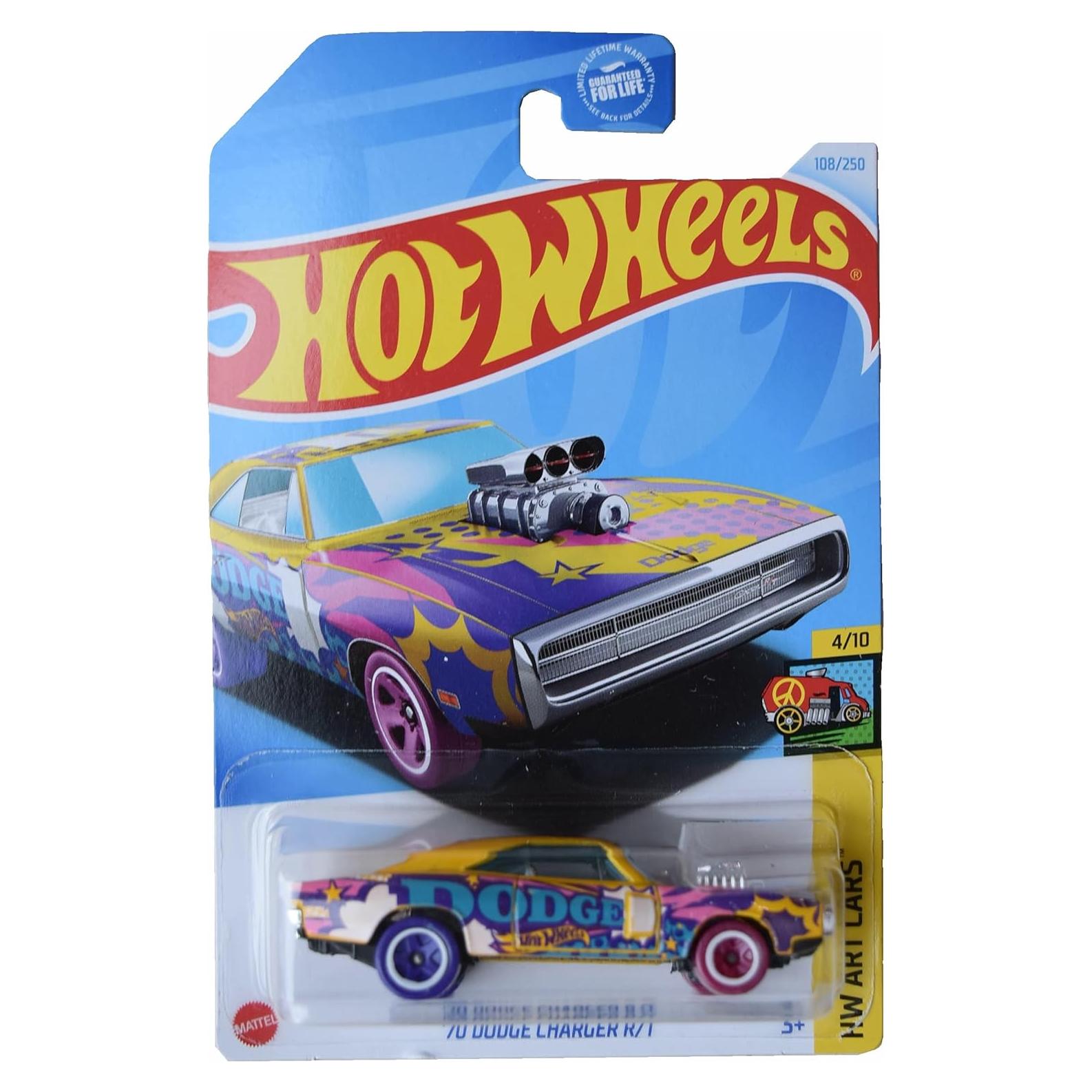 Auto de Juguete Matchbox Dodge Charger R/T 2021 Amarillo
