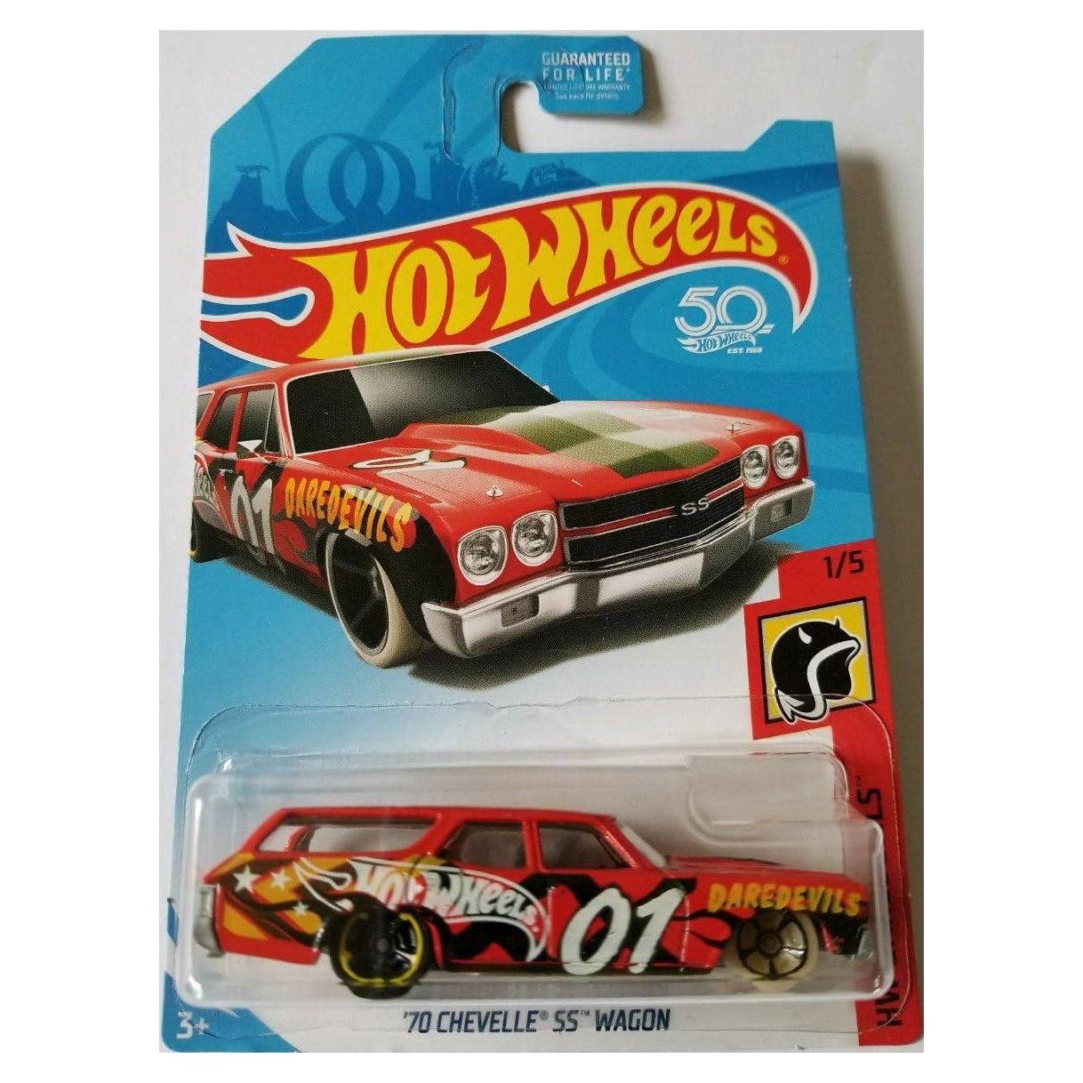 Hot Wheels 2018 HW Daredevils 70 Chevelle SS Wagon Rojo