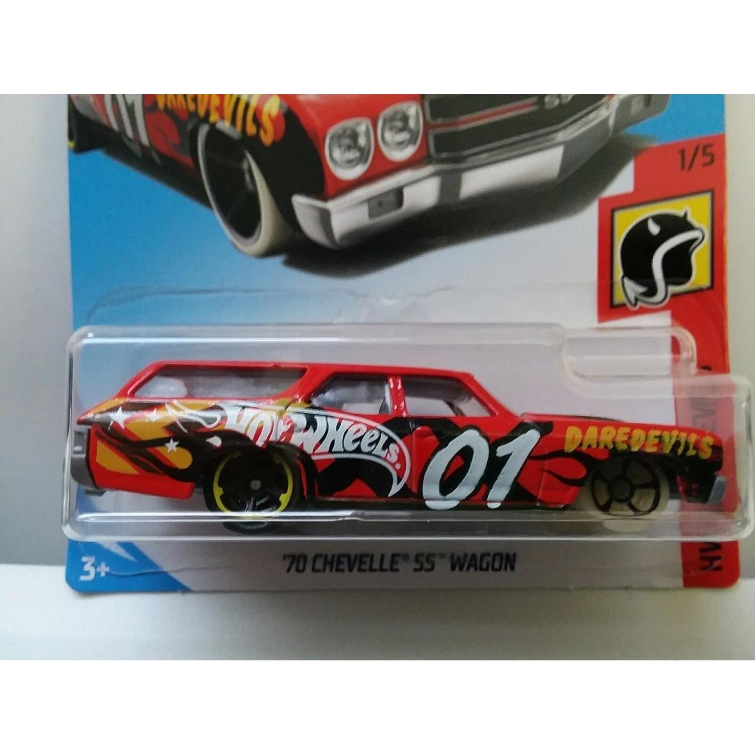 Hot Wheels 2018 HW Daredevils 70 Chevelle SS Wagon Rojo