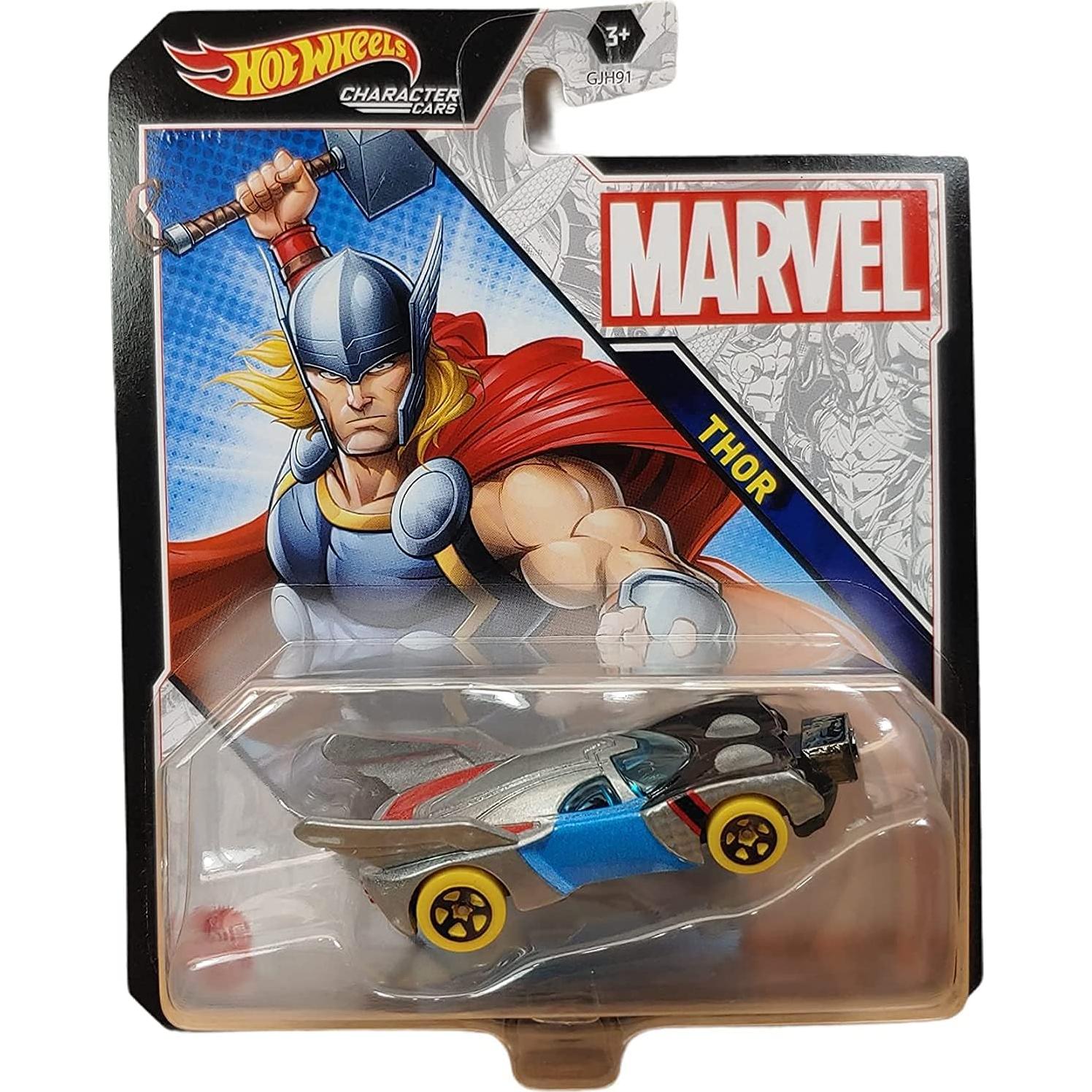 Coche Hot Wheels Marvel Thor 1:64 Metal Fundido 7.62 cm