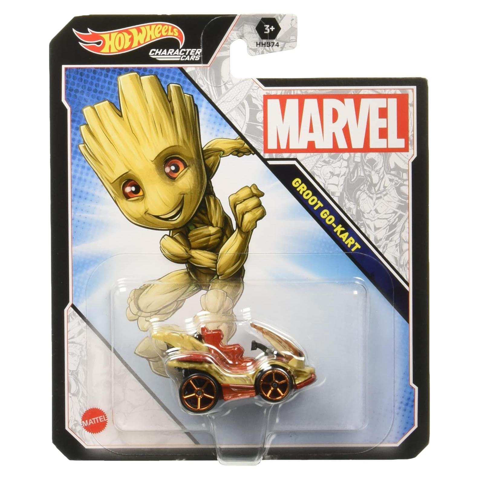 Hot Wheels Vehículo Marvel Groot 1:64 MATTEL