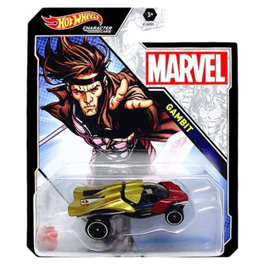 Hot Wheels Vehículo de Metal Gambit Marvel 1:64