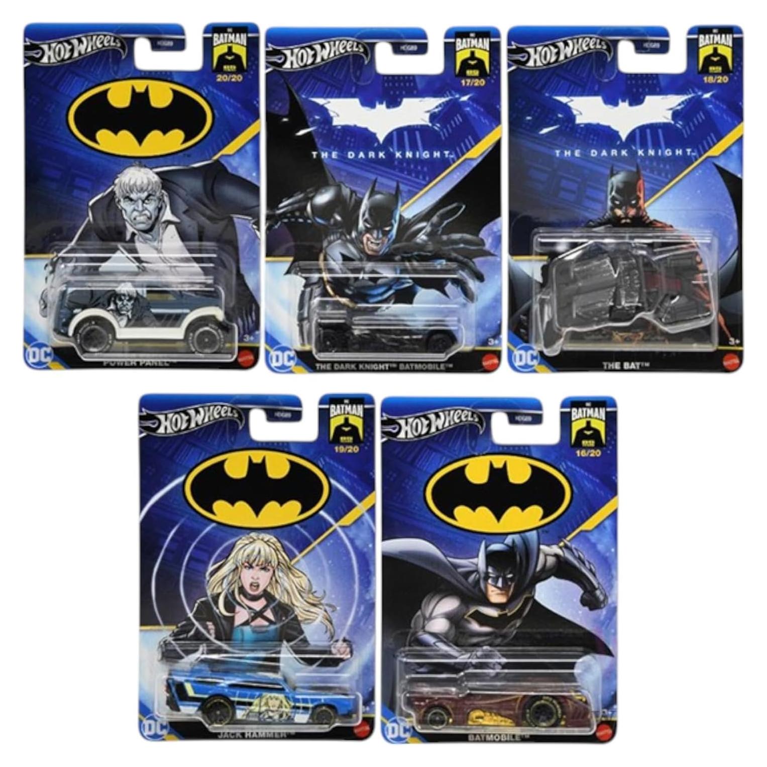 Set de Vehículos Die-Cast Hot Wheels Batman 5 Piezas