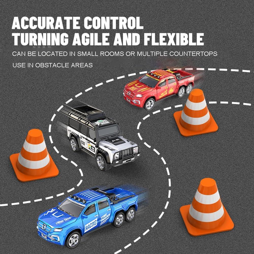 Coche RC 1/64 Park10 Toys 8801A con Remolque Recargable USB